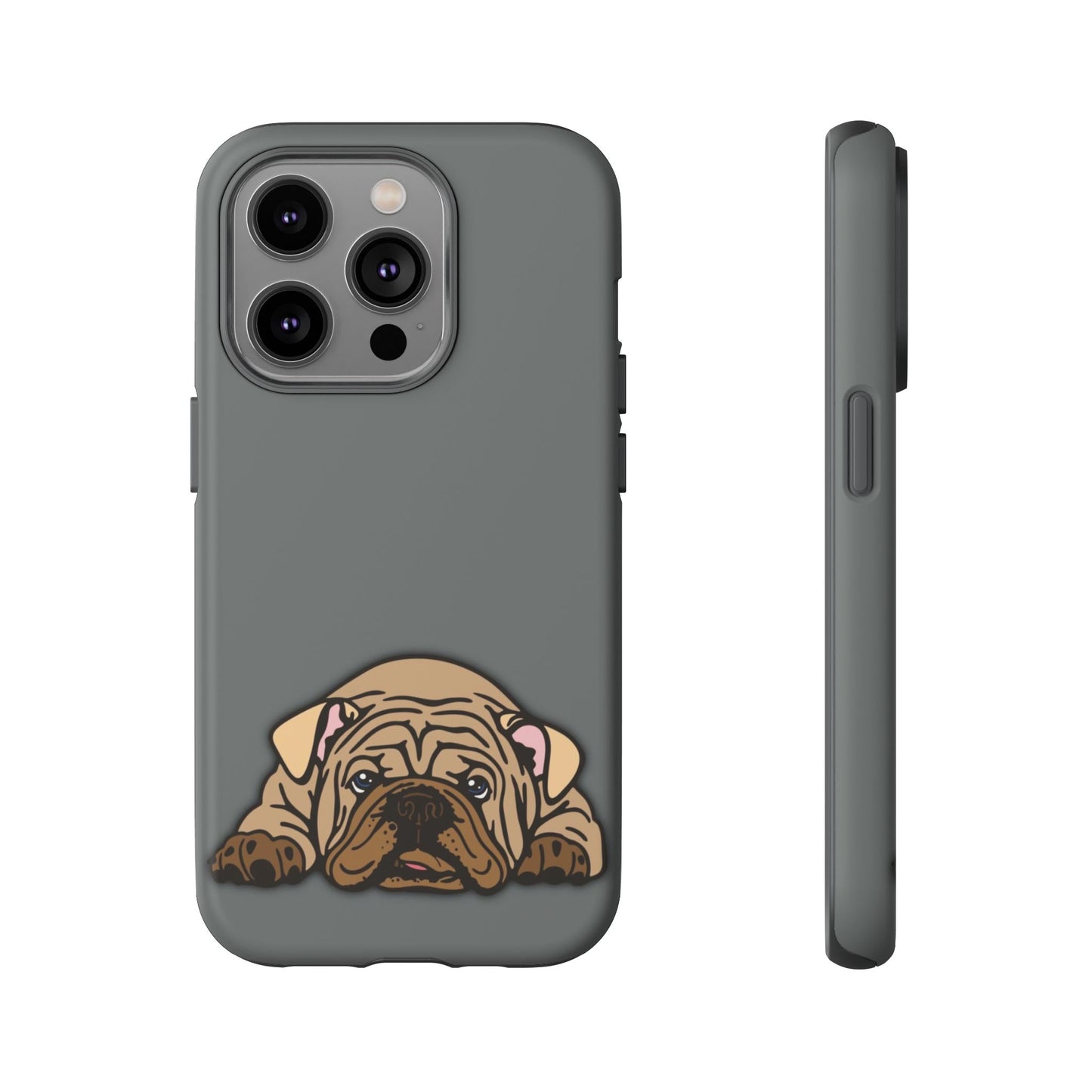 Bulldog Phone Case Gray