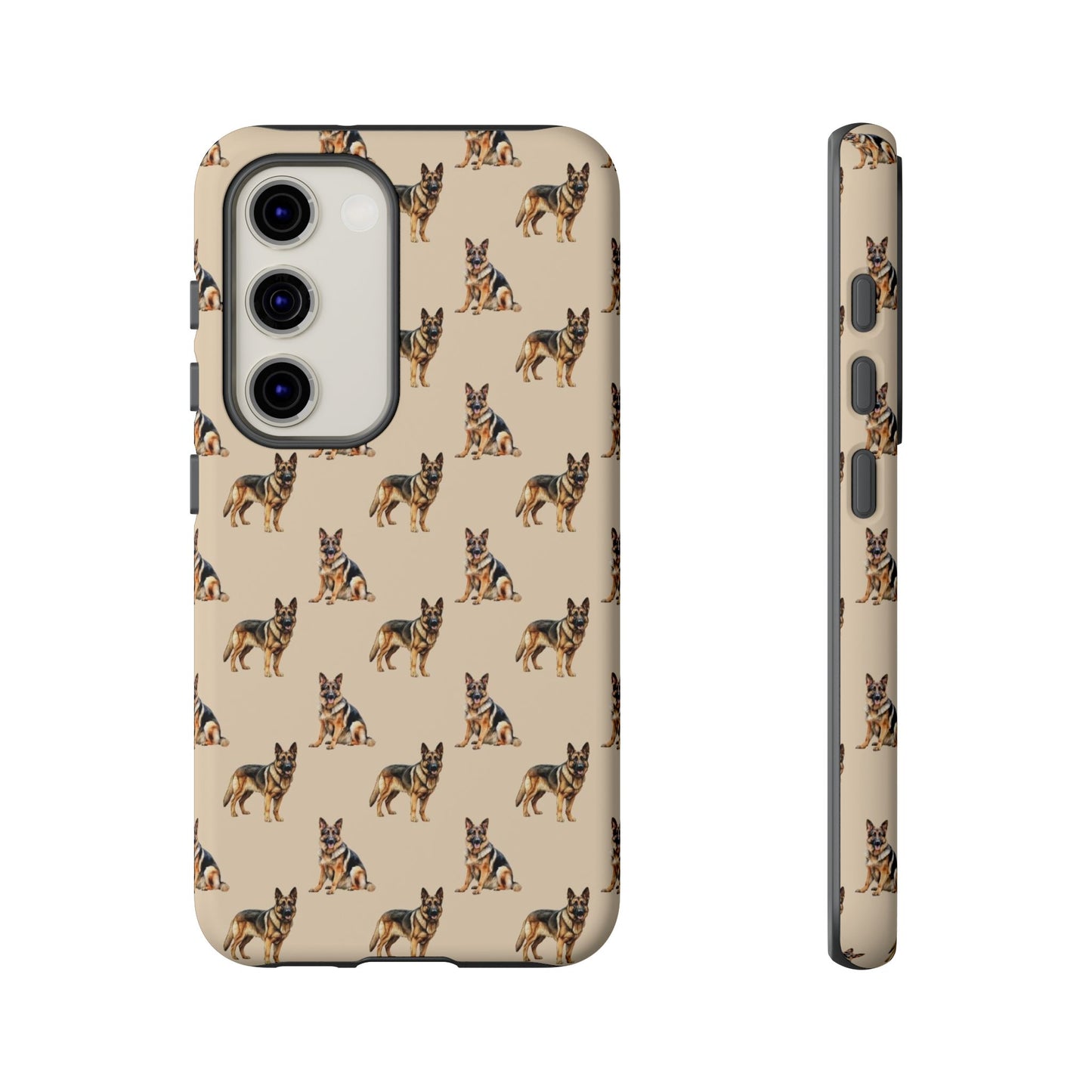 German Shepherd Phone Case Cream