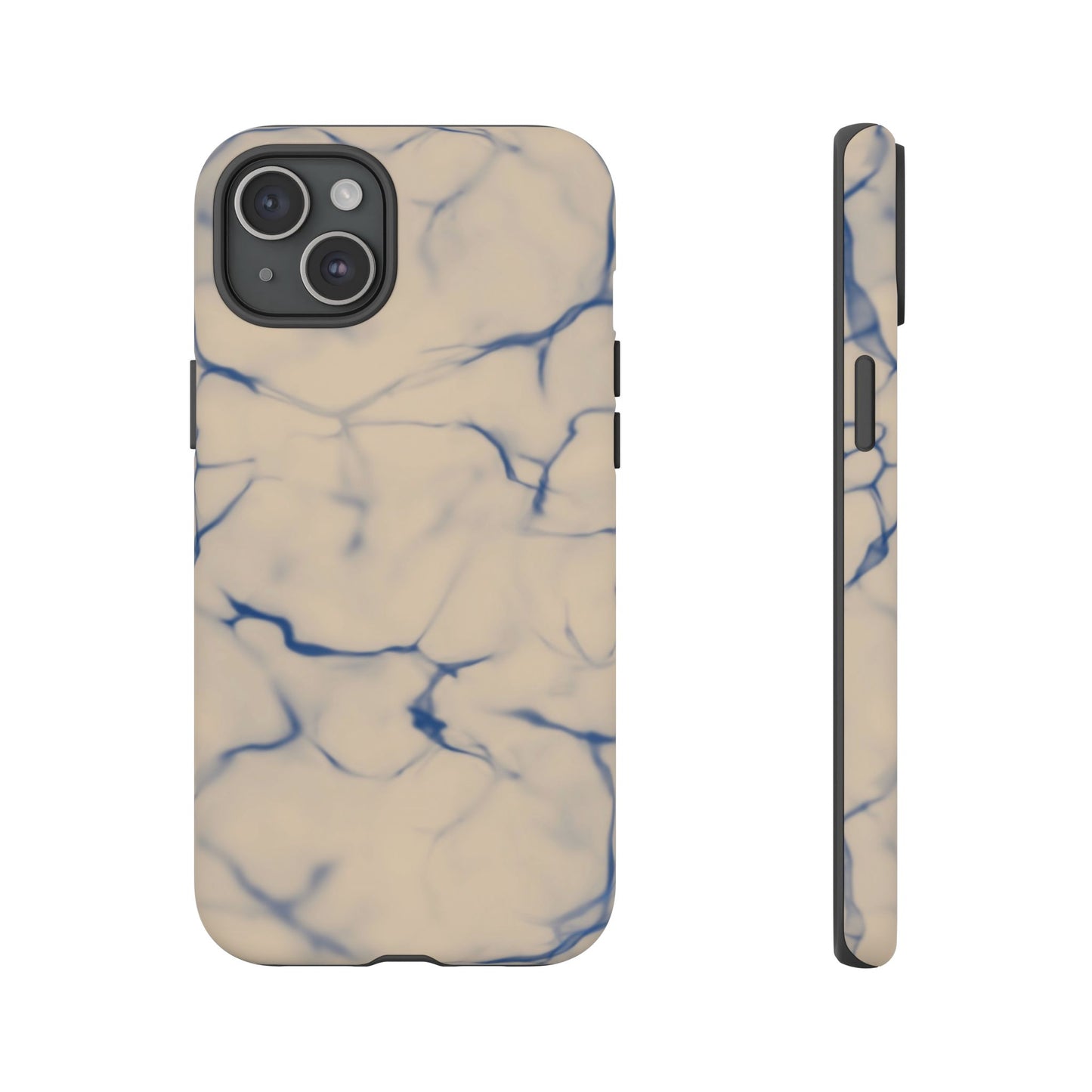 Marble Phone Case Cream Blue