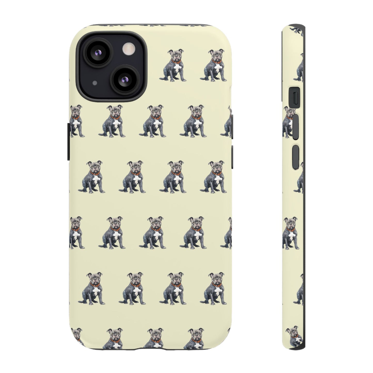 Pitbull Phone Case Cream