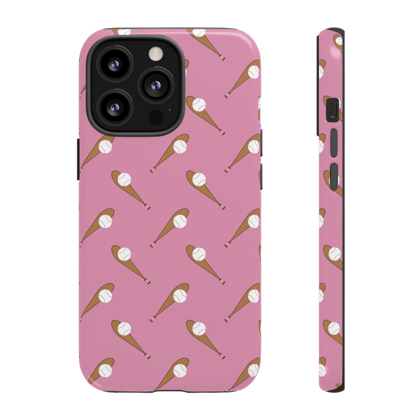 Baseball Phone Case Pink