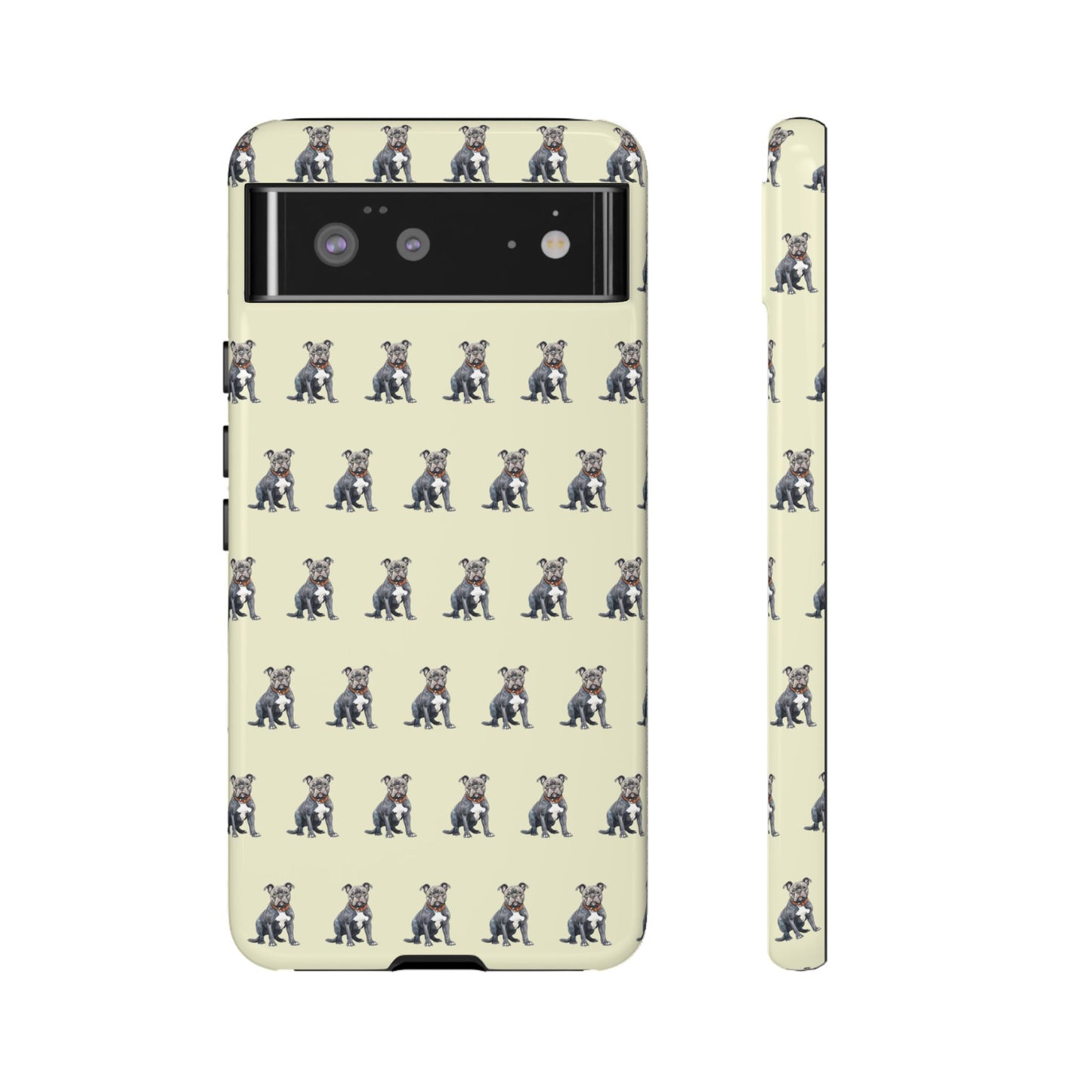 Pitbull Phone Case Cream