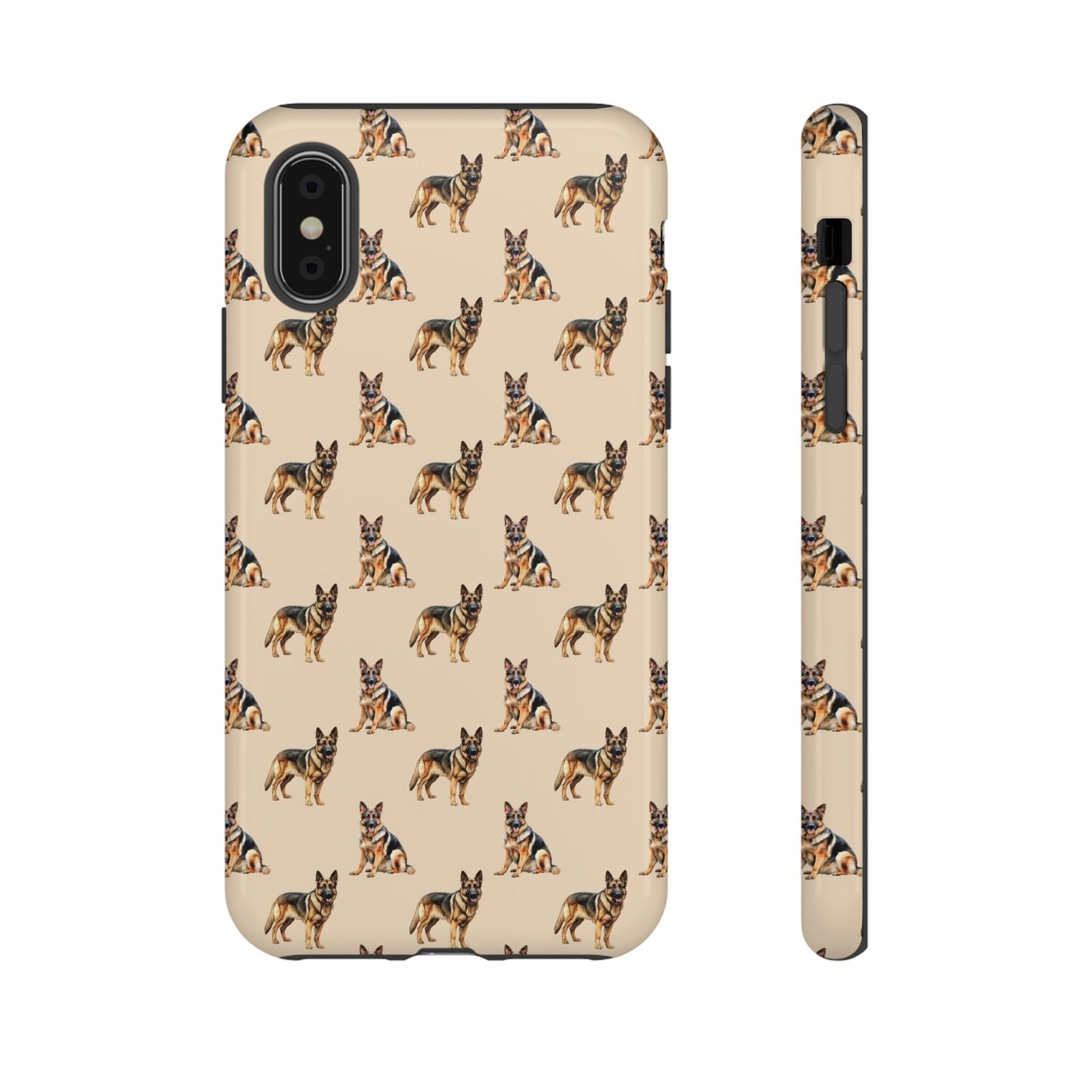 German Shepherd Phone Case Cream