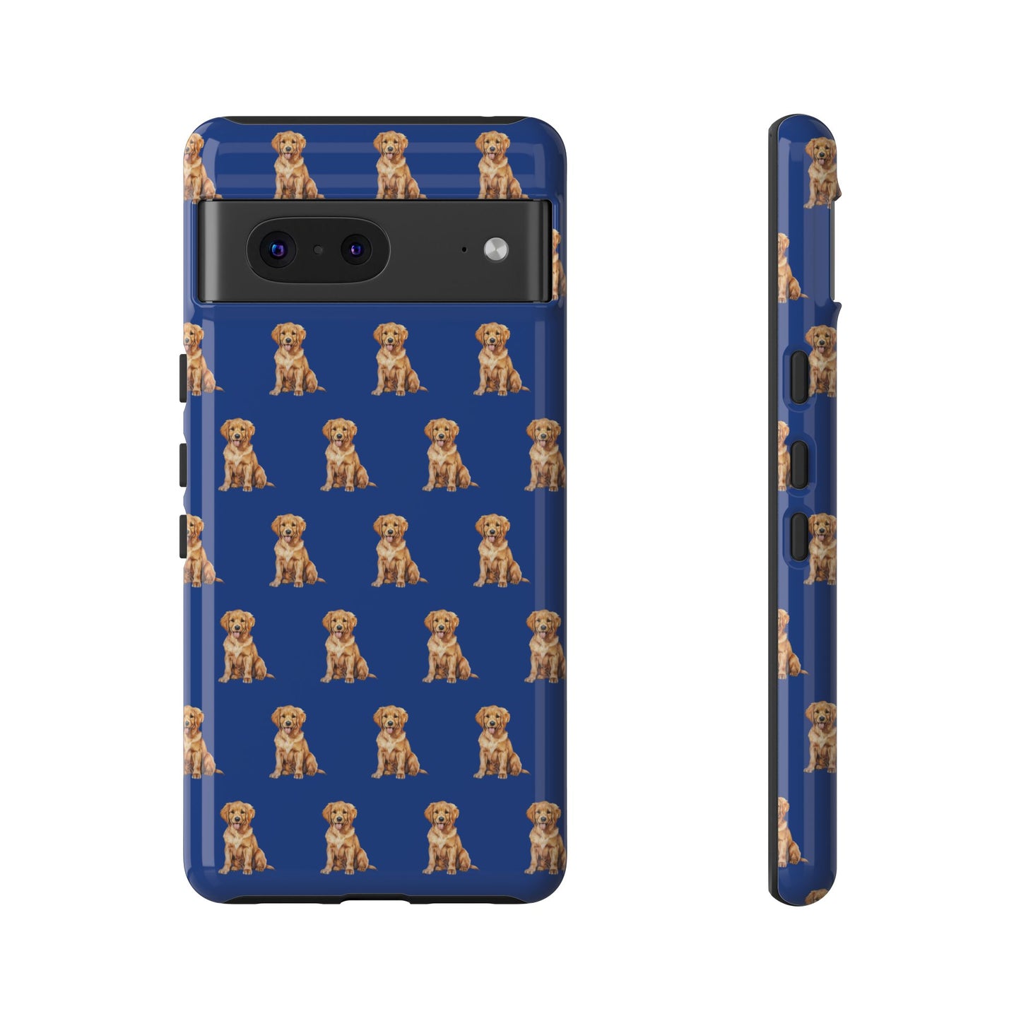 Golden Retriever Phone Case Blue