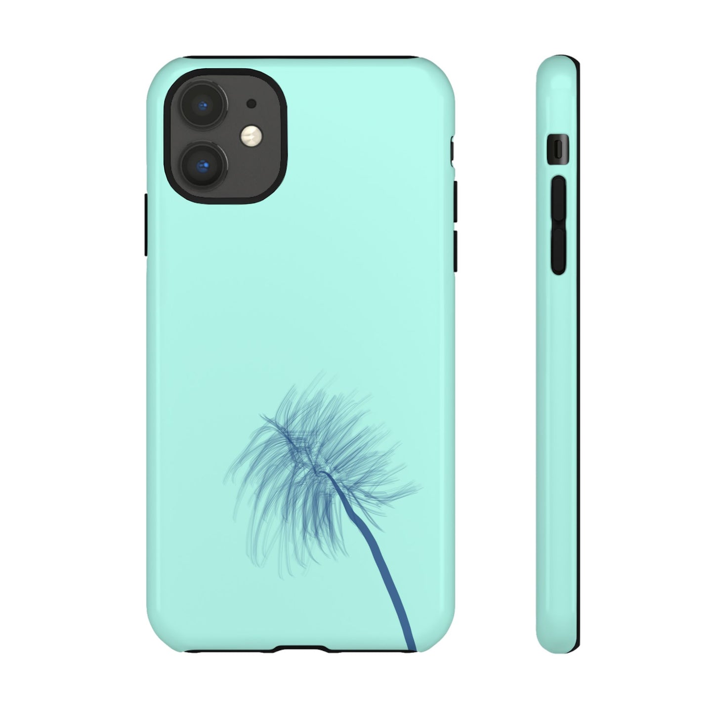 Dandelion Blowball Phone Case Aqua