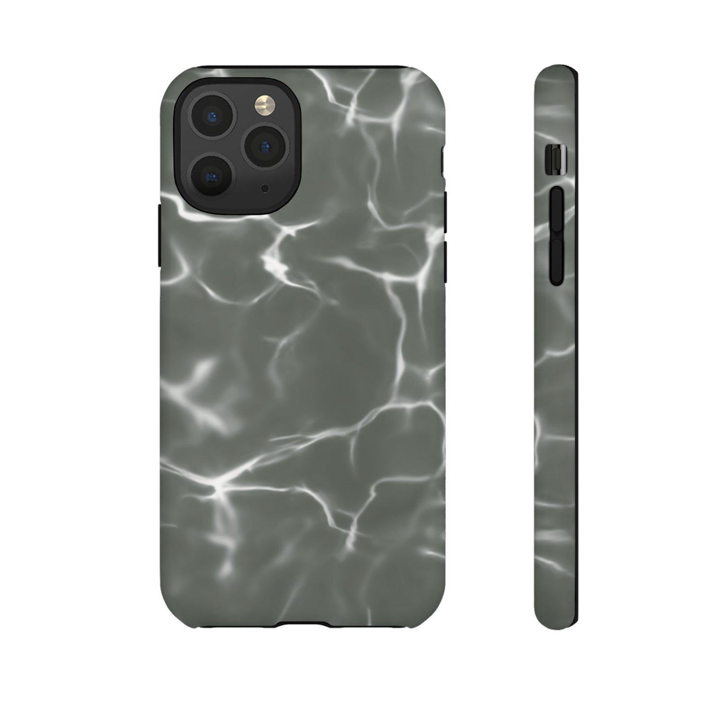 Marble Print Phone Case Gray