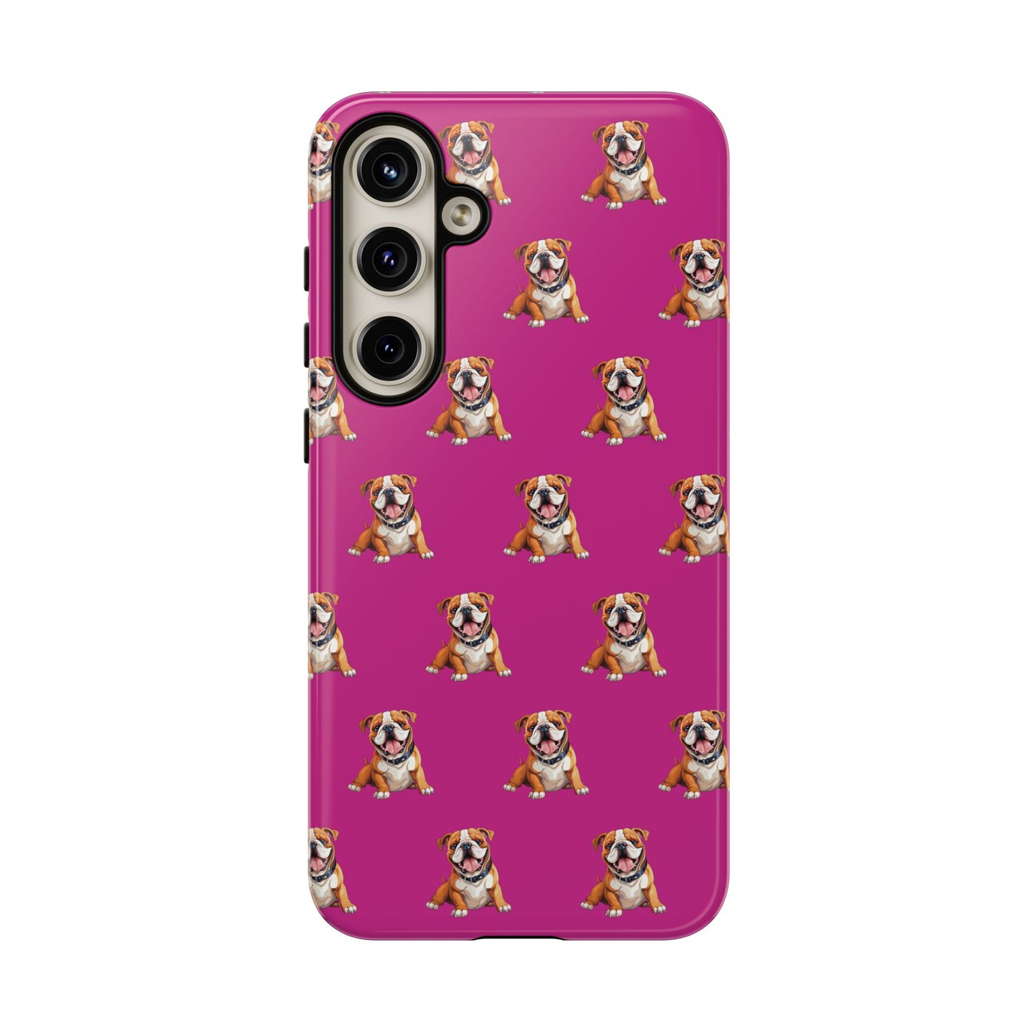 Bulldog Phone Case Pink