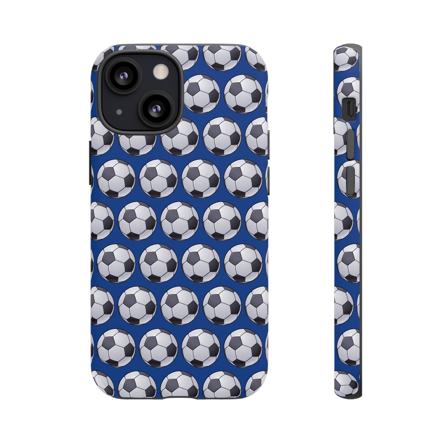 Soccer Ball Phone Case Blue