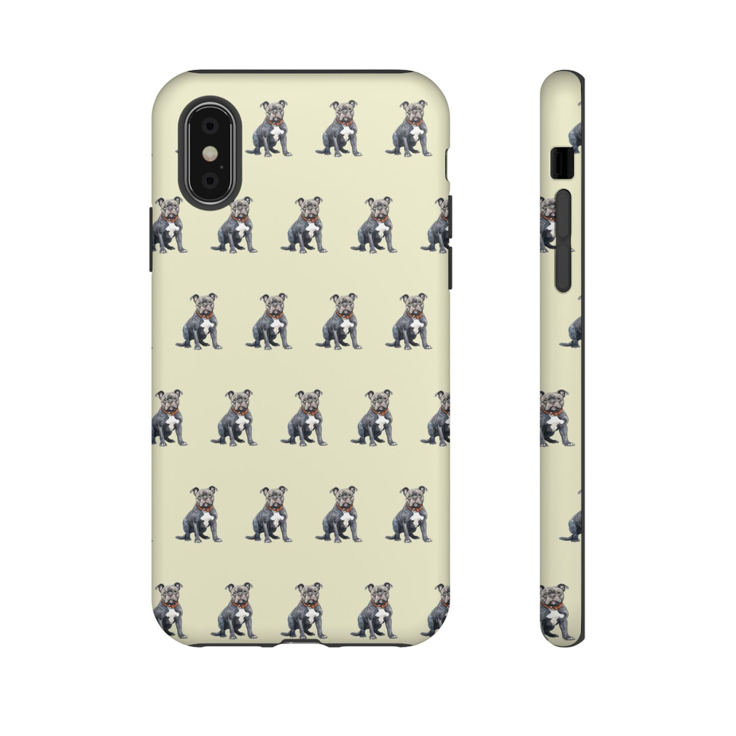 Pitbull Phone Case Cream