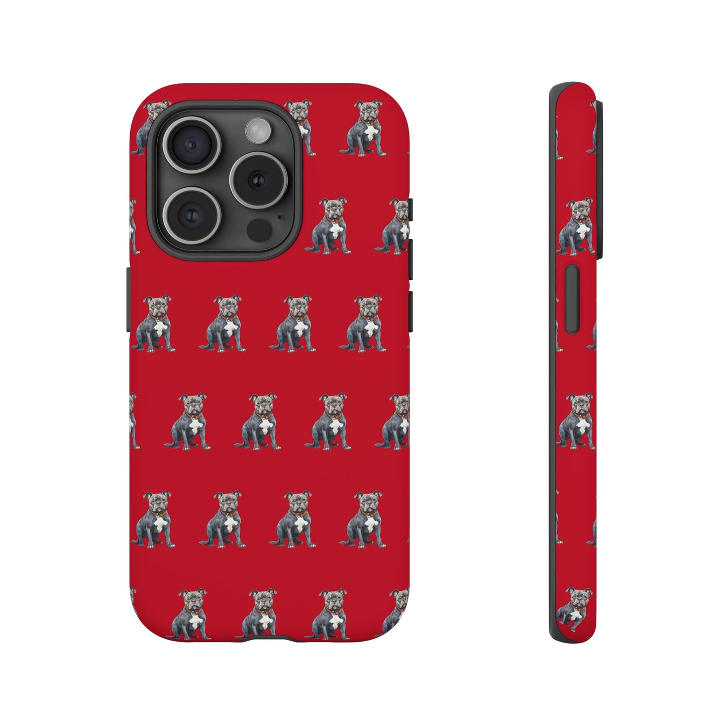 Pitbull Phone Case Red