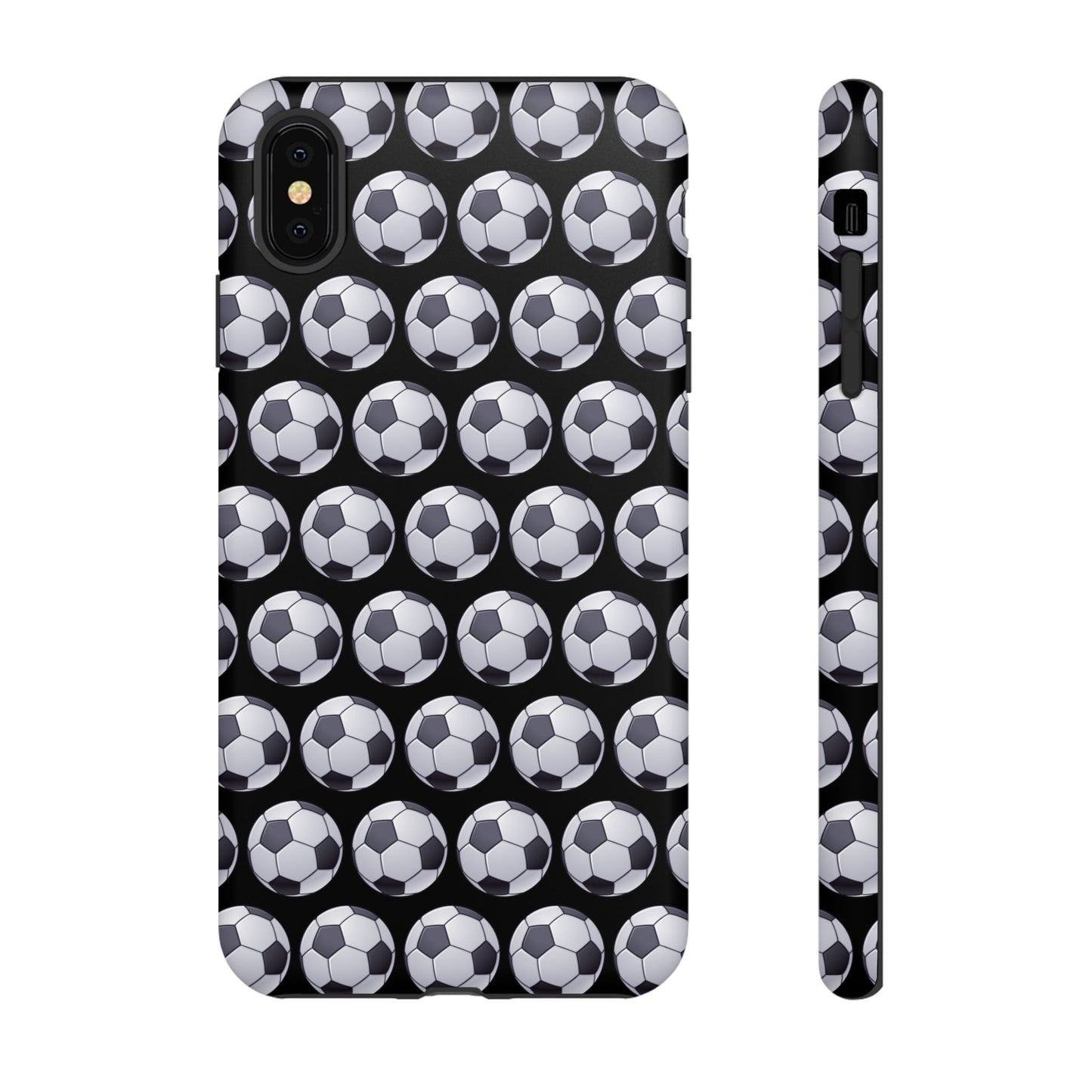 Soccer Ball Phone Case Black