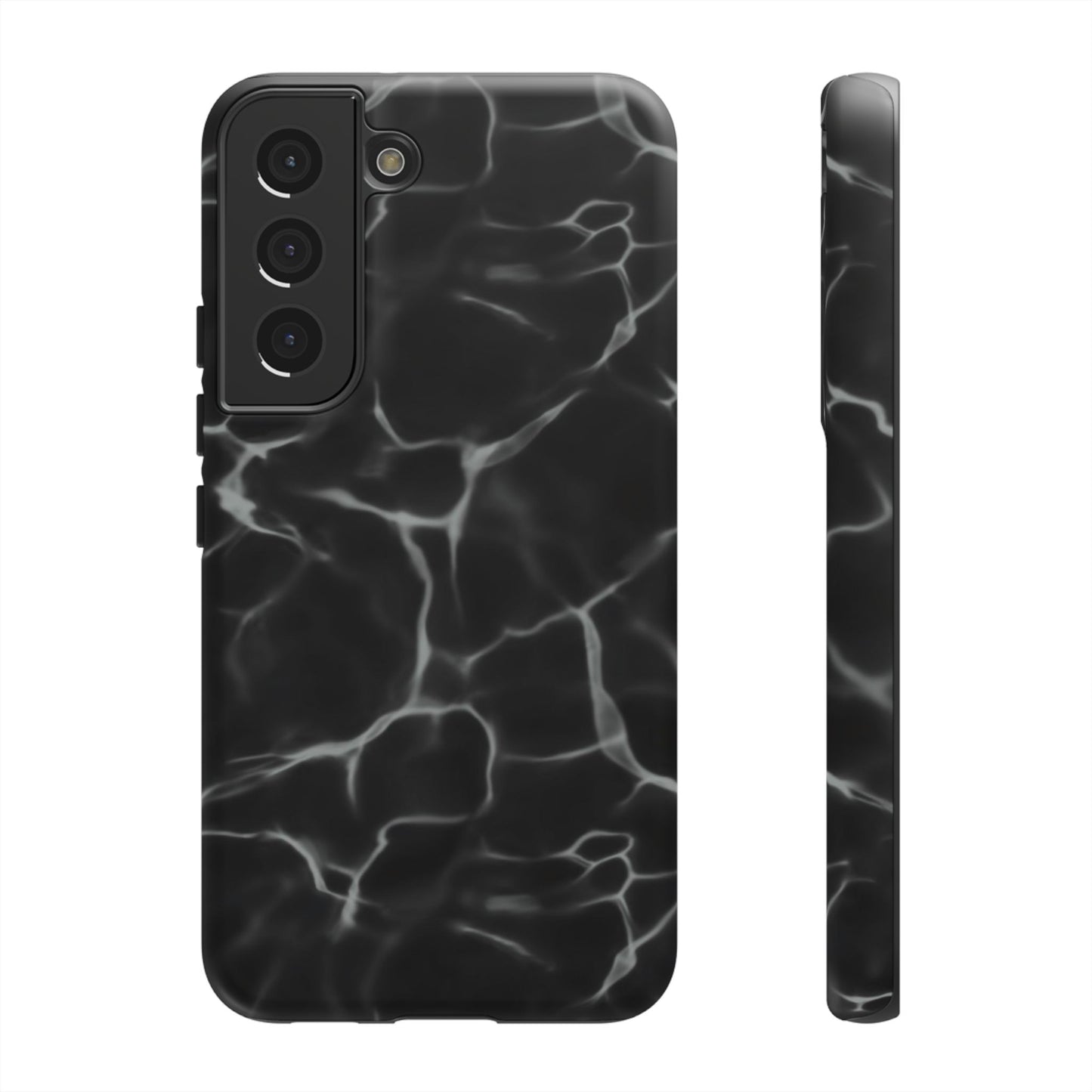 Marble Phone Case Black White