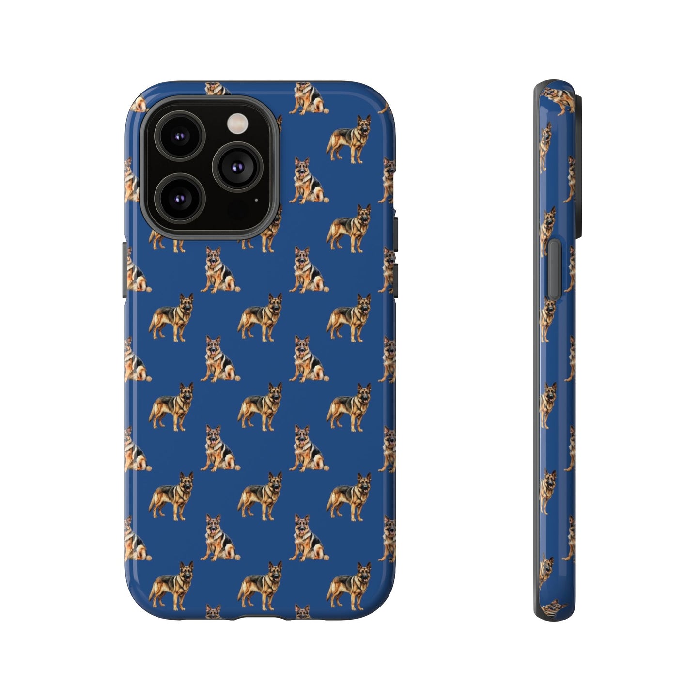 German Shepherd Phone Case Blue