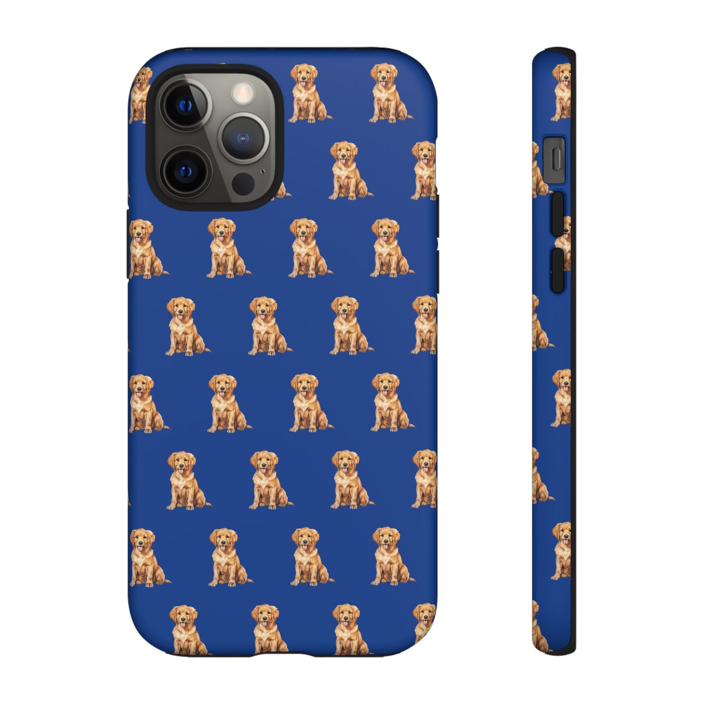 Golden Retriever Phone Case Blue