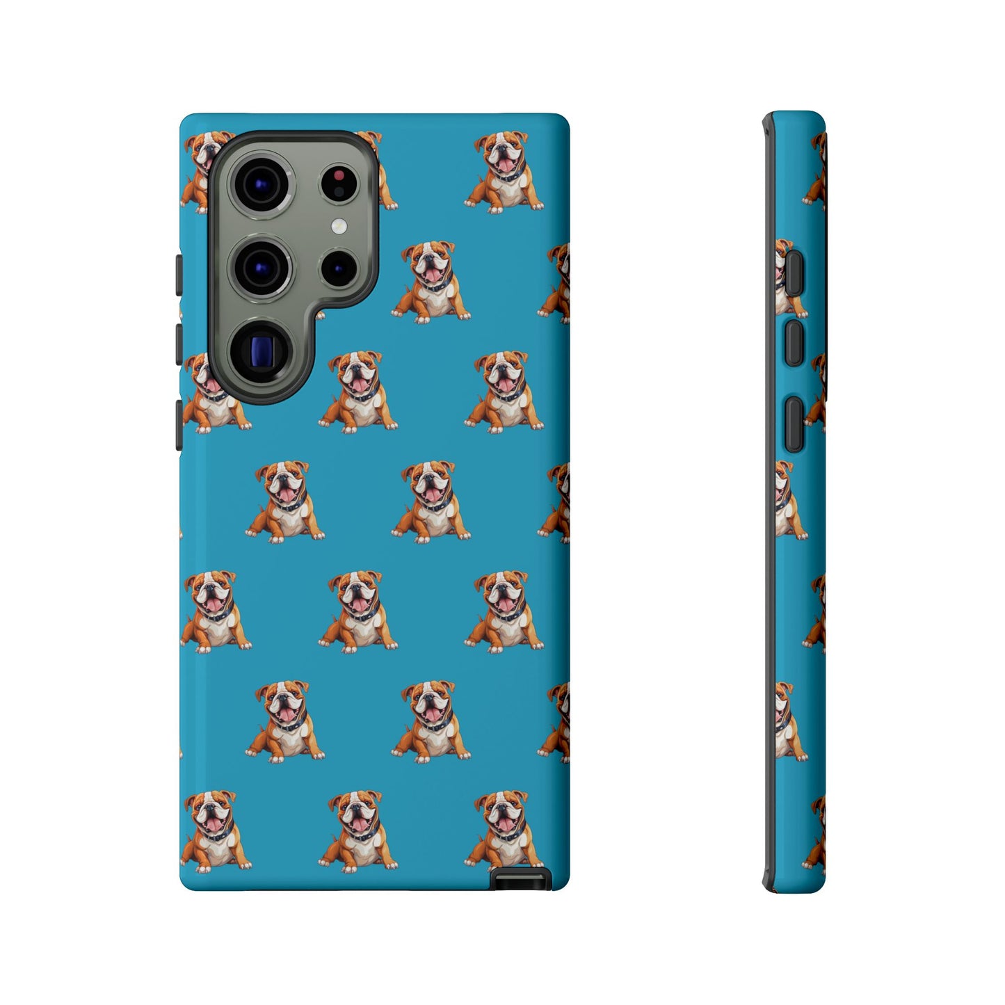 Bulldog Phone Case Turquoise