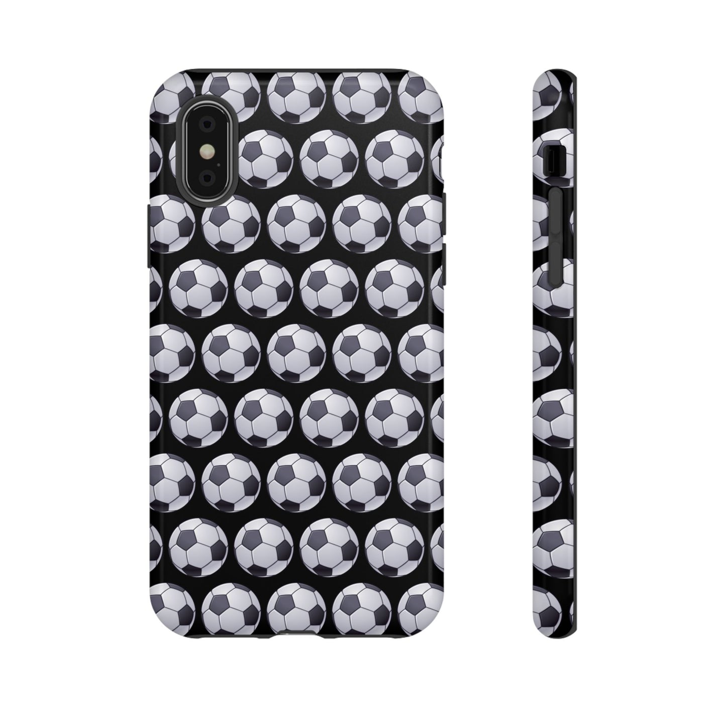 Soccer Ball Phone Case Black