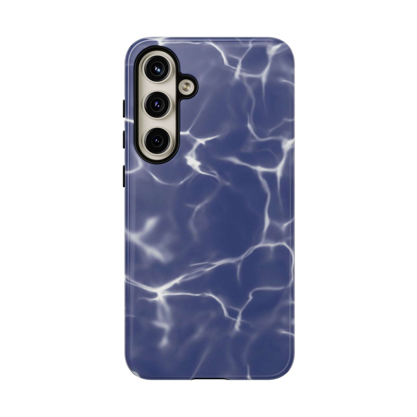 Marble Print Phone Case Dark Blue