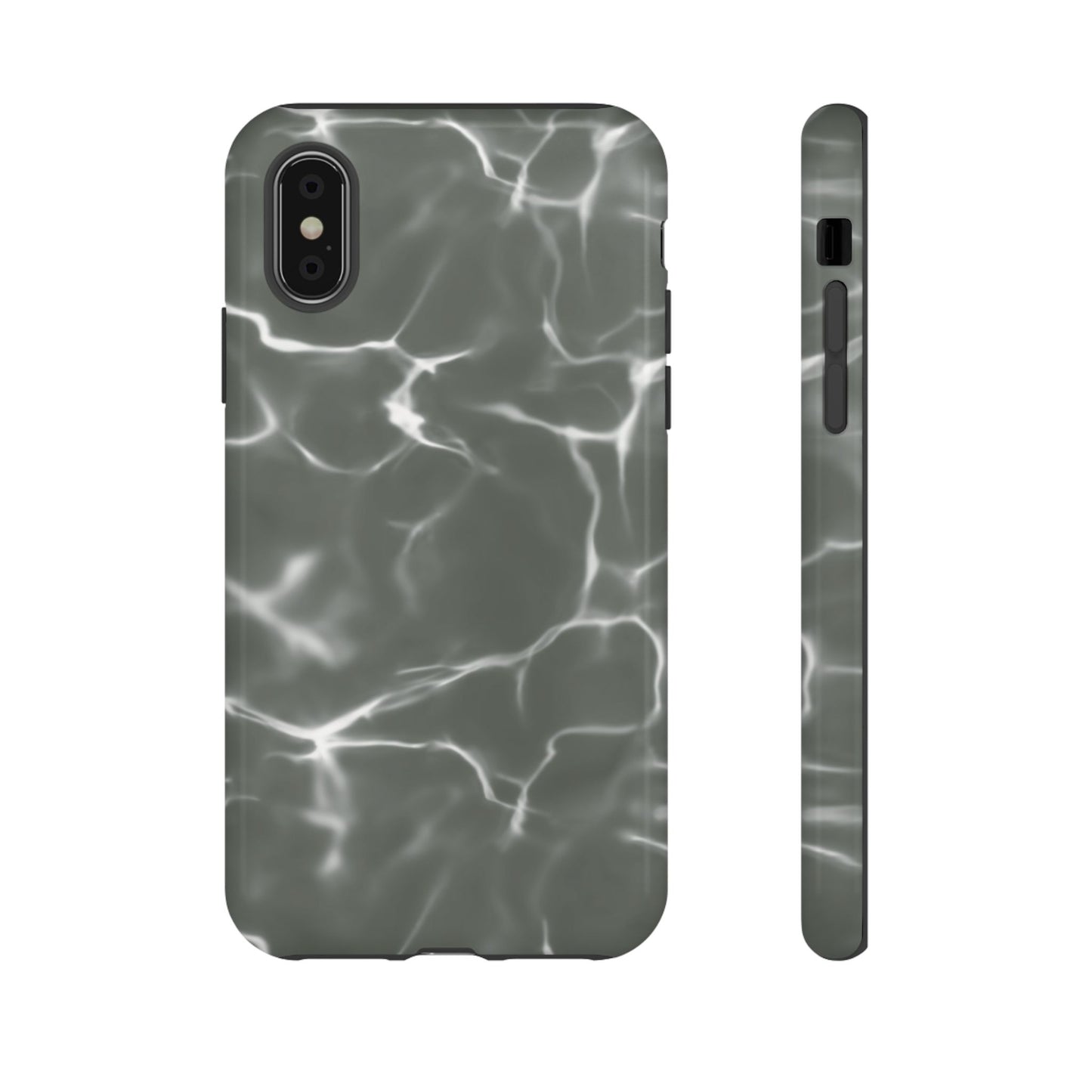 Marble Print Phone Case Gray