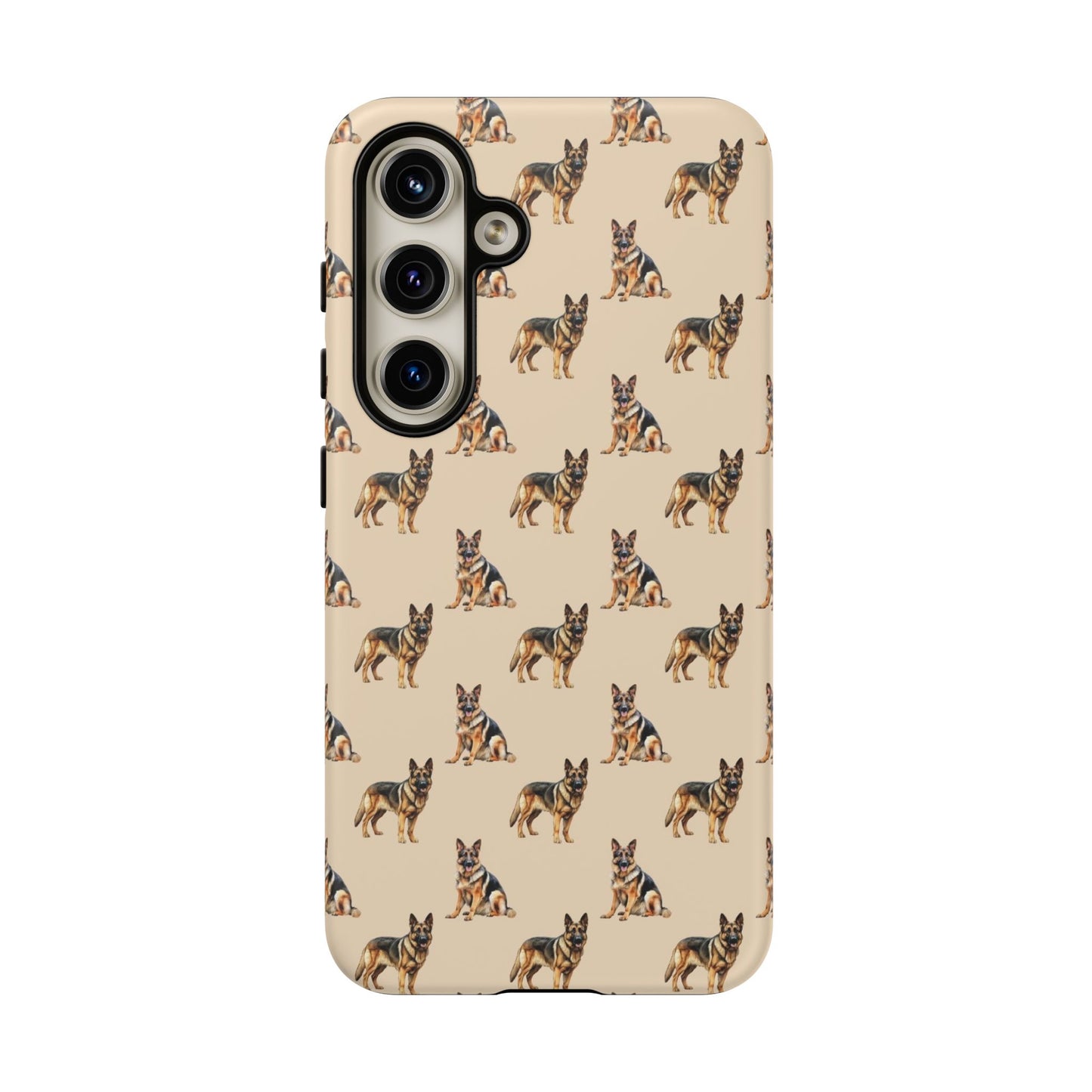 German Shepherd Phone Case Cream