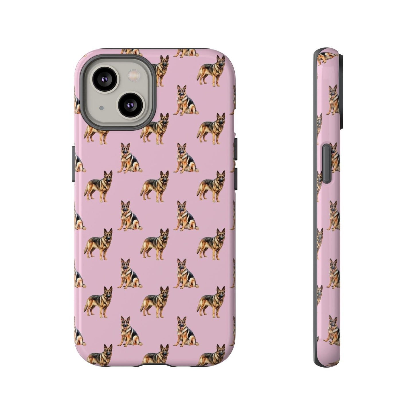 German Shepherd Phone Case Pink