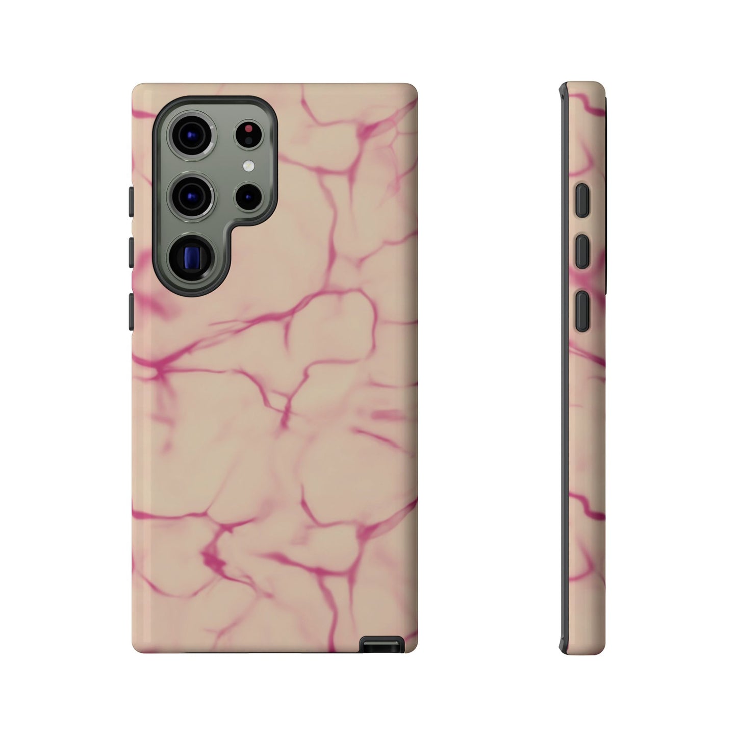 Marble Phone Case Cream Pink