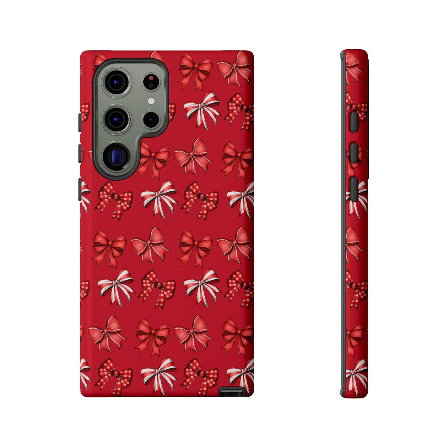 Christmas Bow Phone Case Red