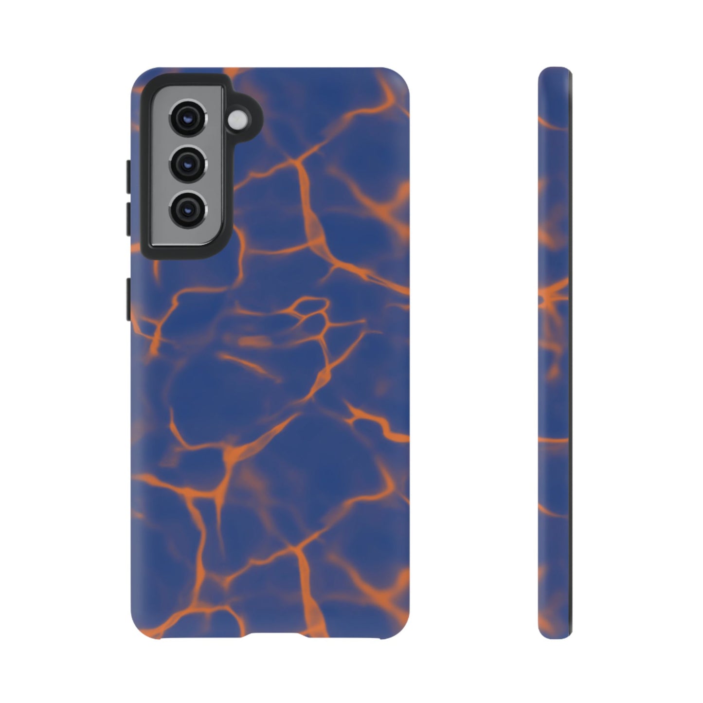 Marble Phone Case Blue Orange