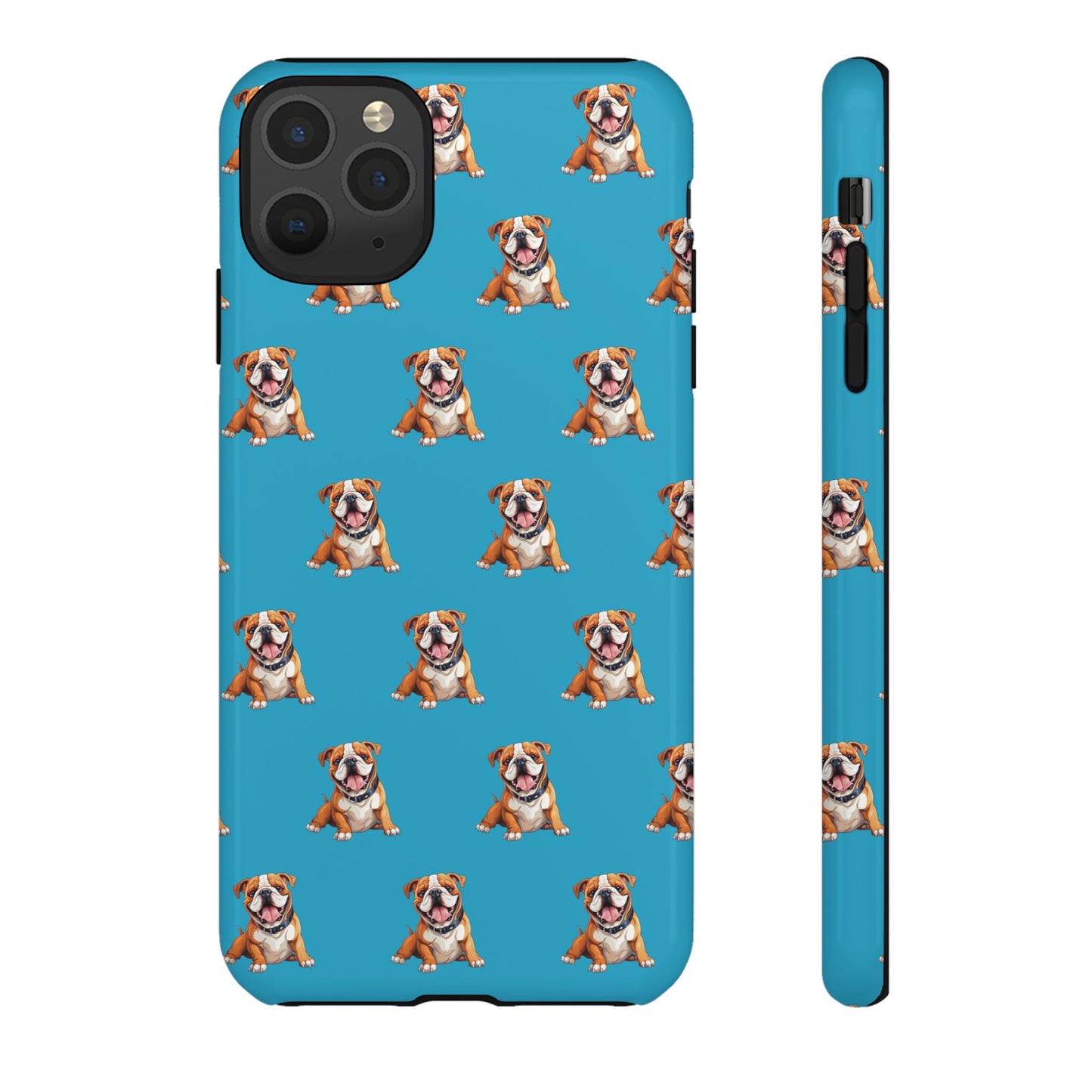 Bulldog Phone Case Turquoise