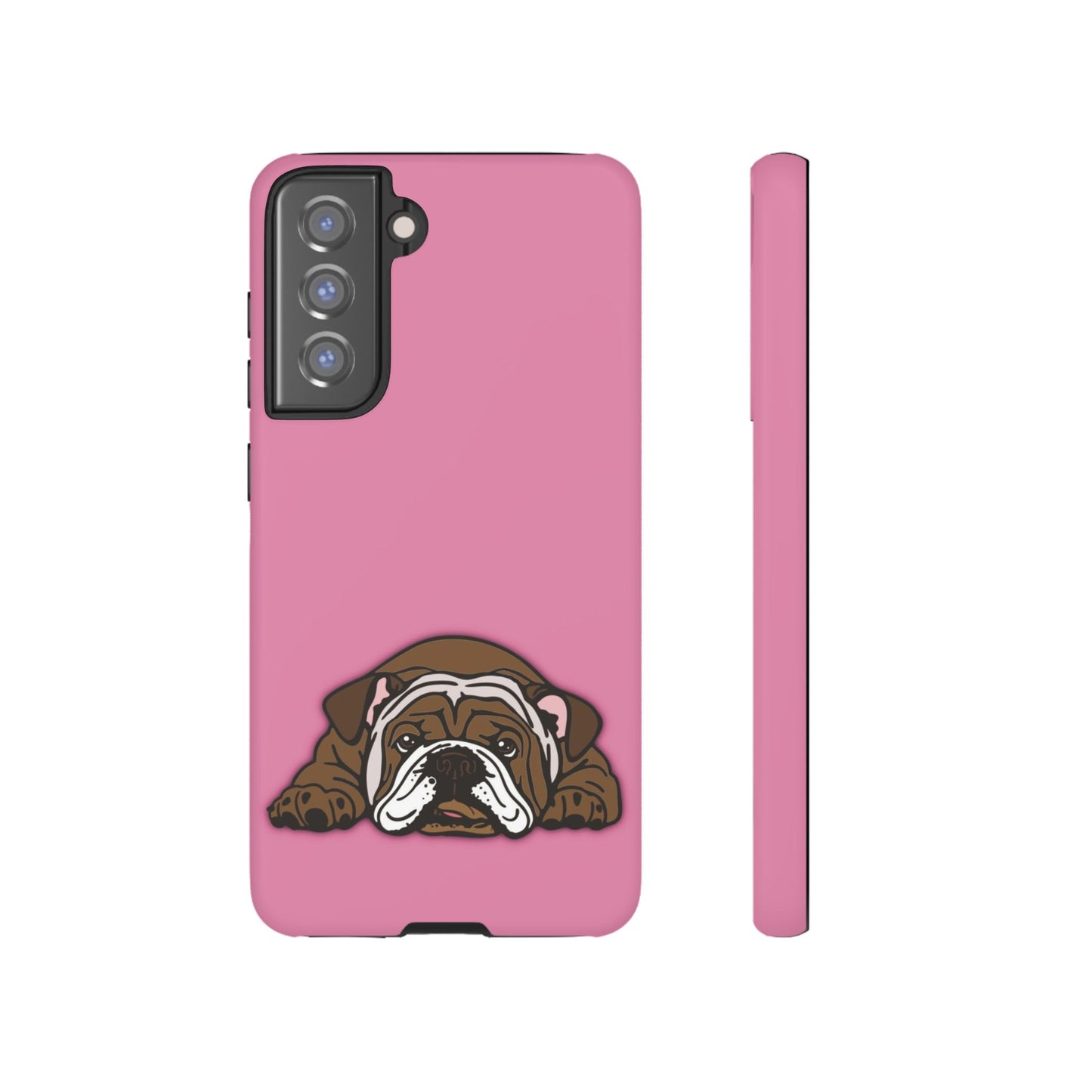 Bulldog Phone Case Pink