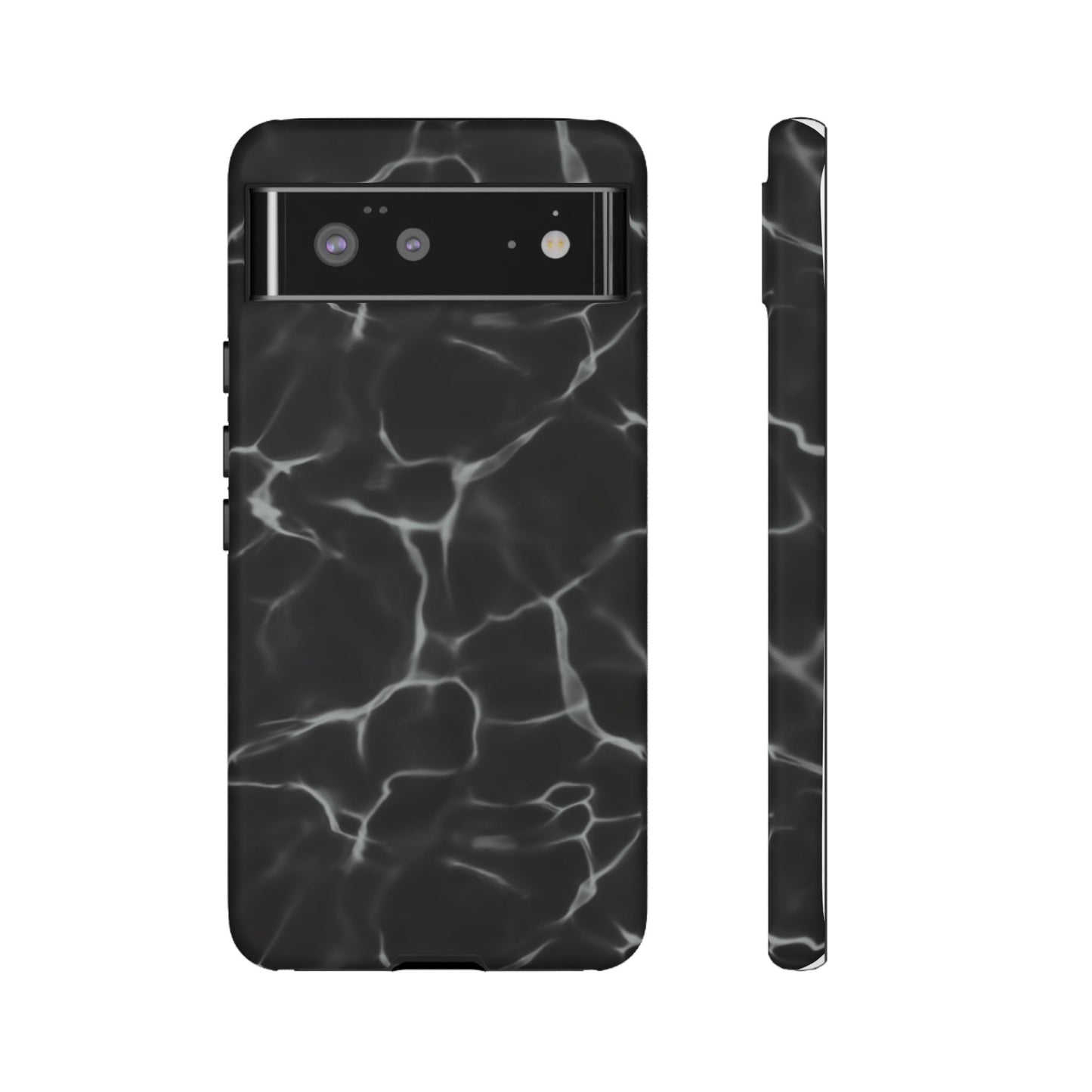 Marble Phone Case Black White