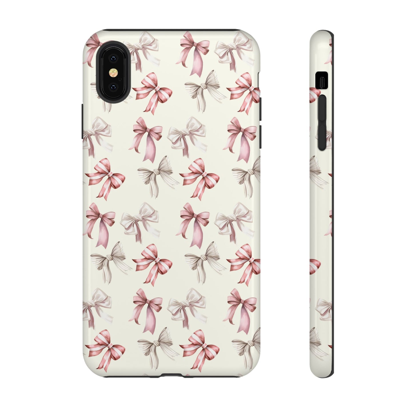 Bow Phone Case Cream