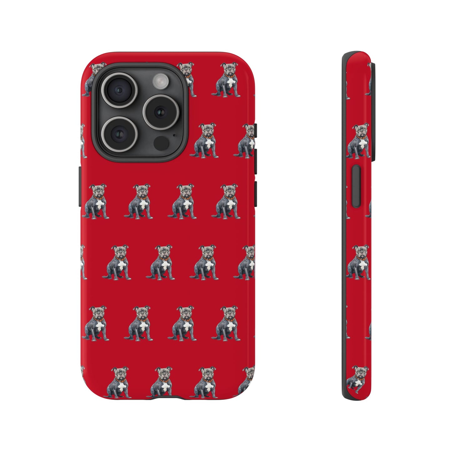 Pitbull Phone Case Red