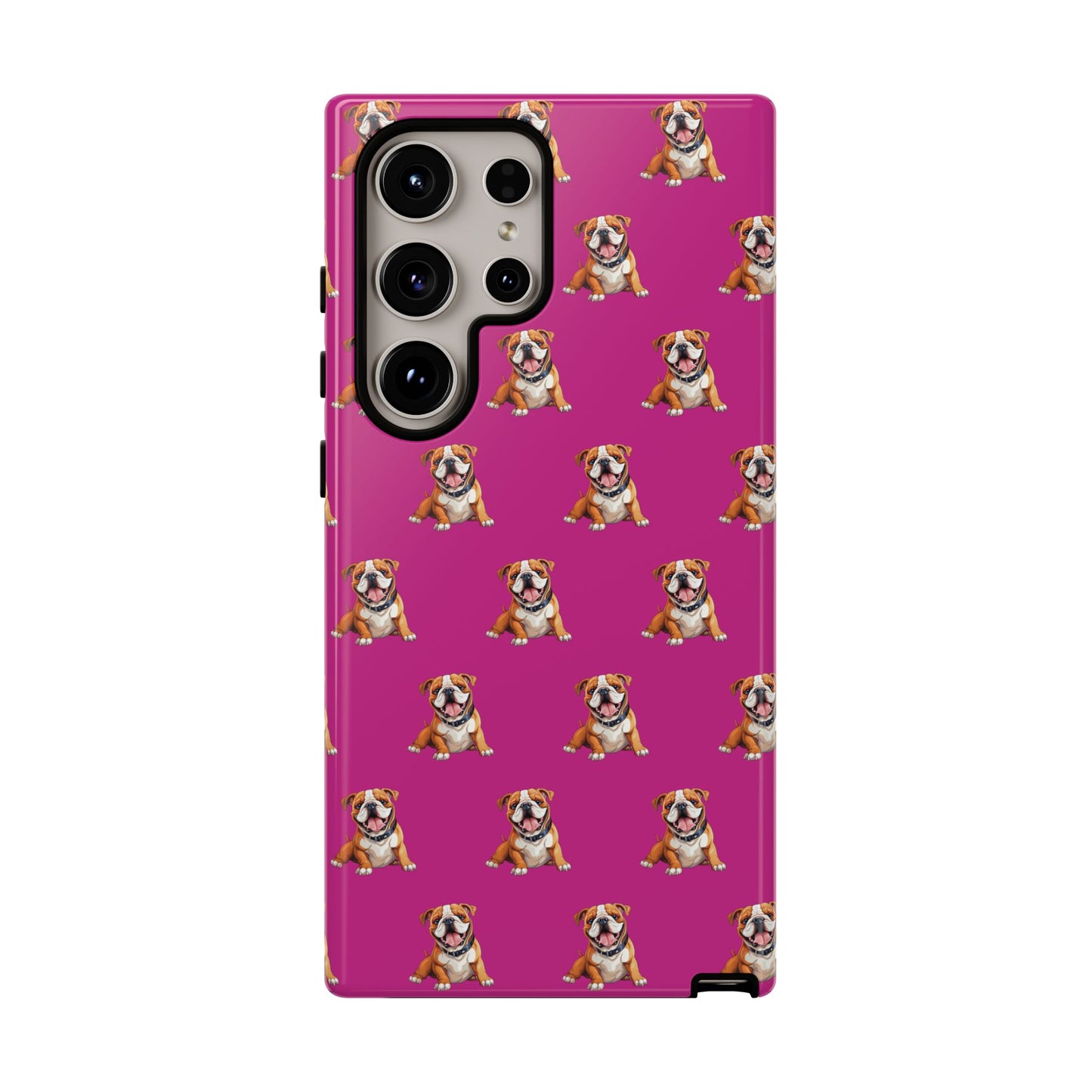 Bulldog Phone Case Pink