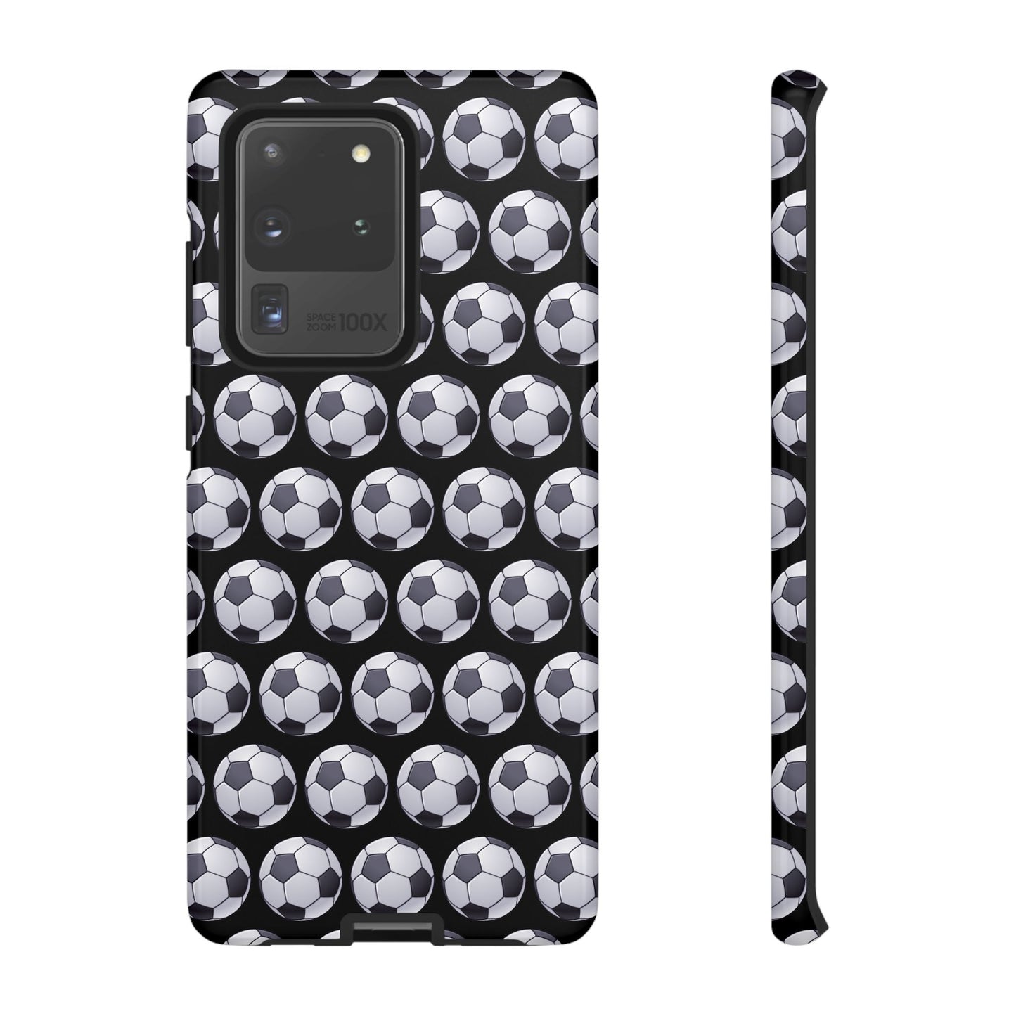 Soccer Ball Phone Case Black