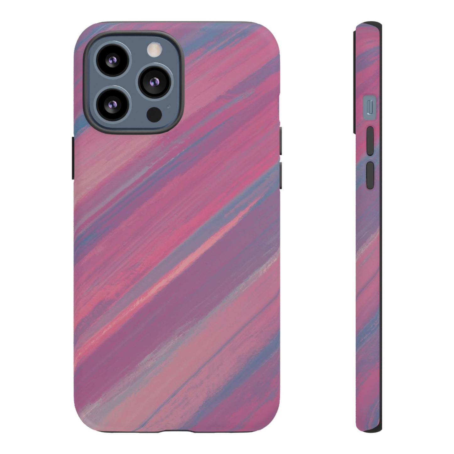 Striped Phone Case Pink