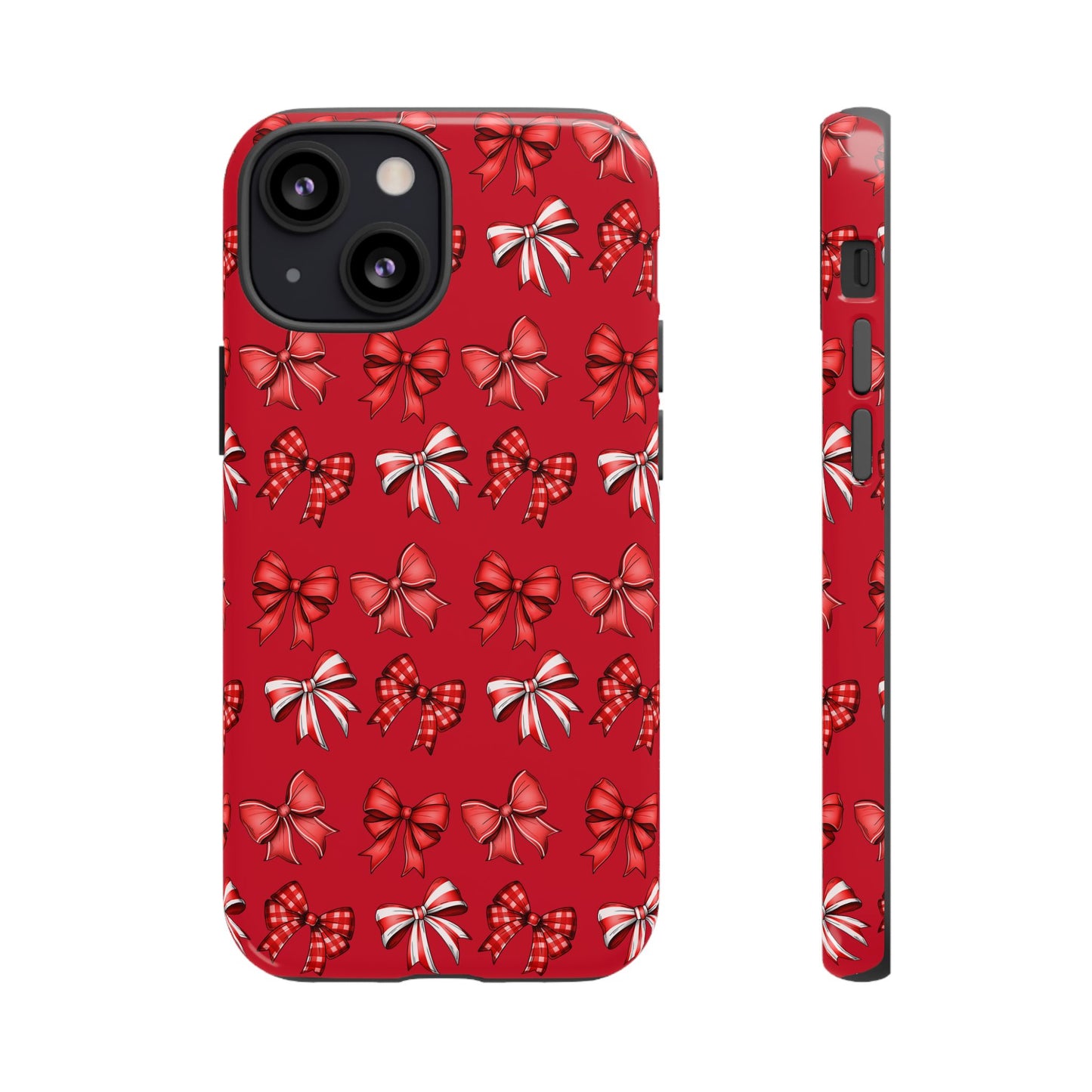 Christmas Bow Phone Case Red