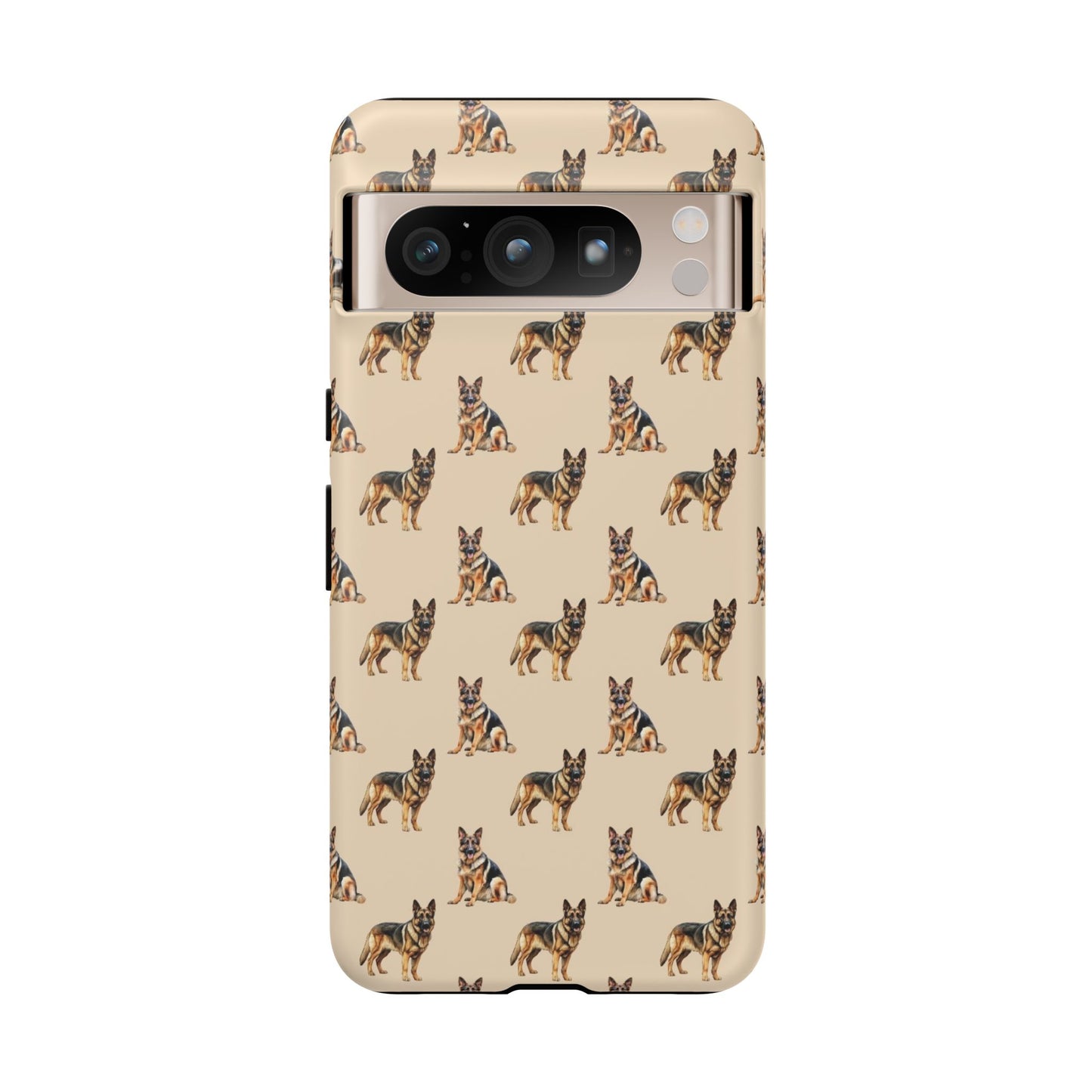 German Shepherd Phone Case Cream