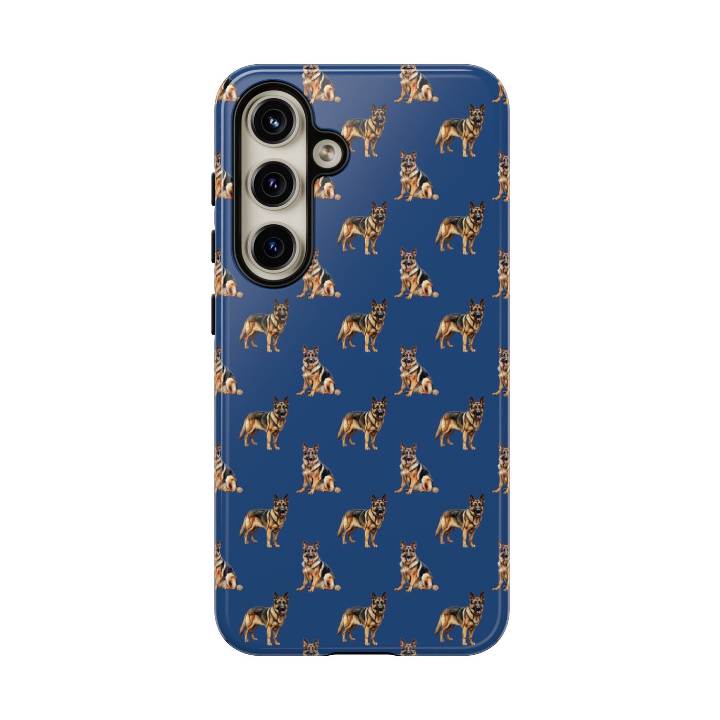 German Shepherd Phone Case Blue