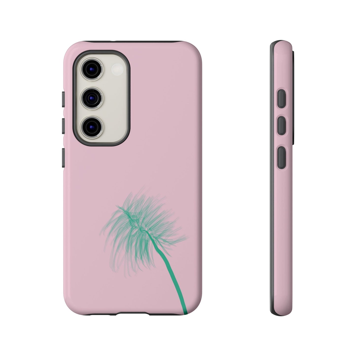 Dandelion Blowball Phone Case Pink