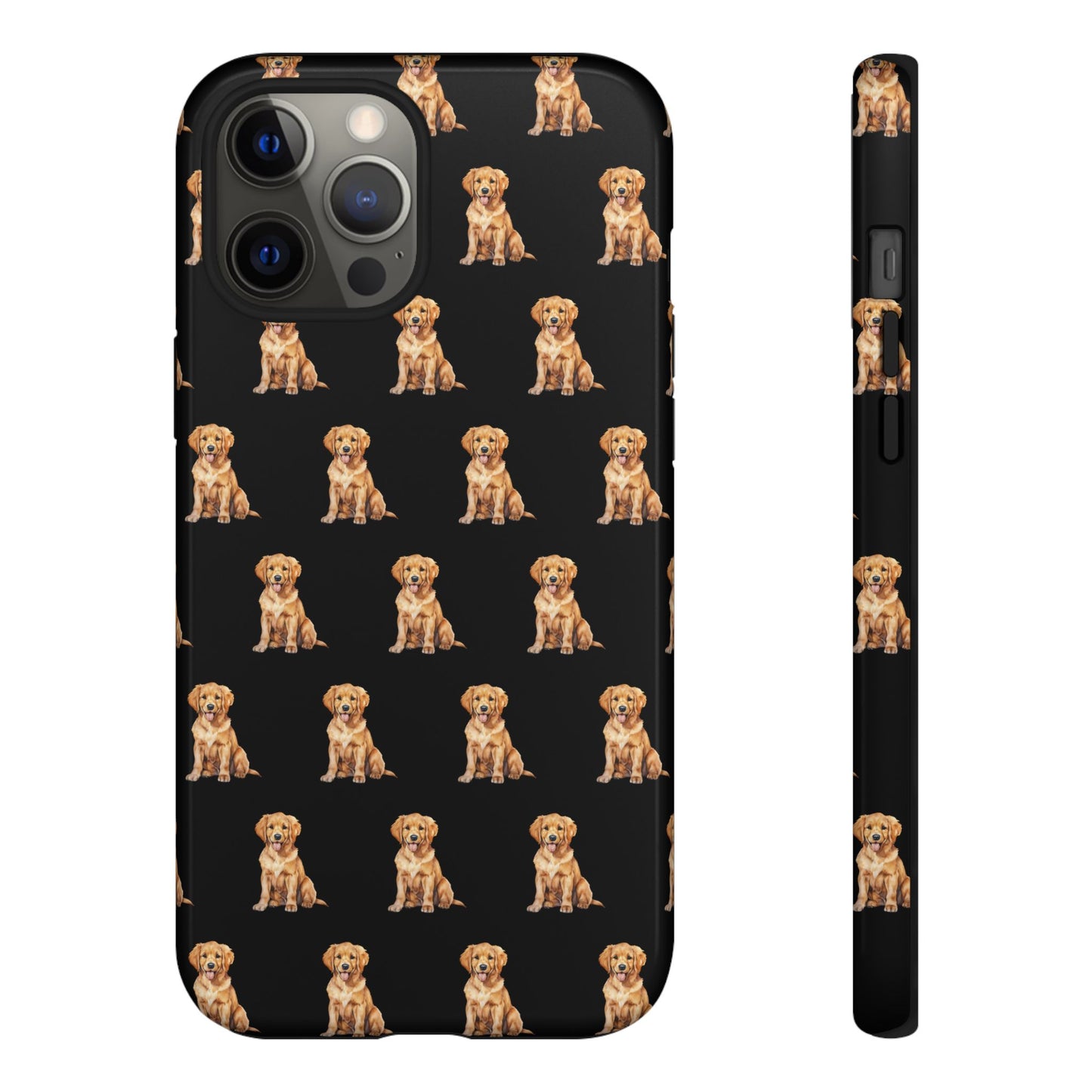 Golden Retriever Phone Case Black