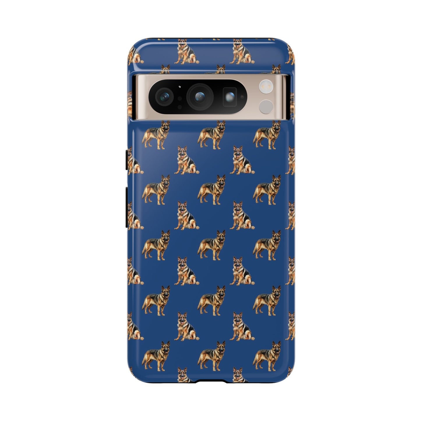 German Shepherd Phone Case Blue