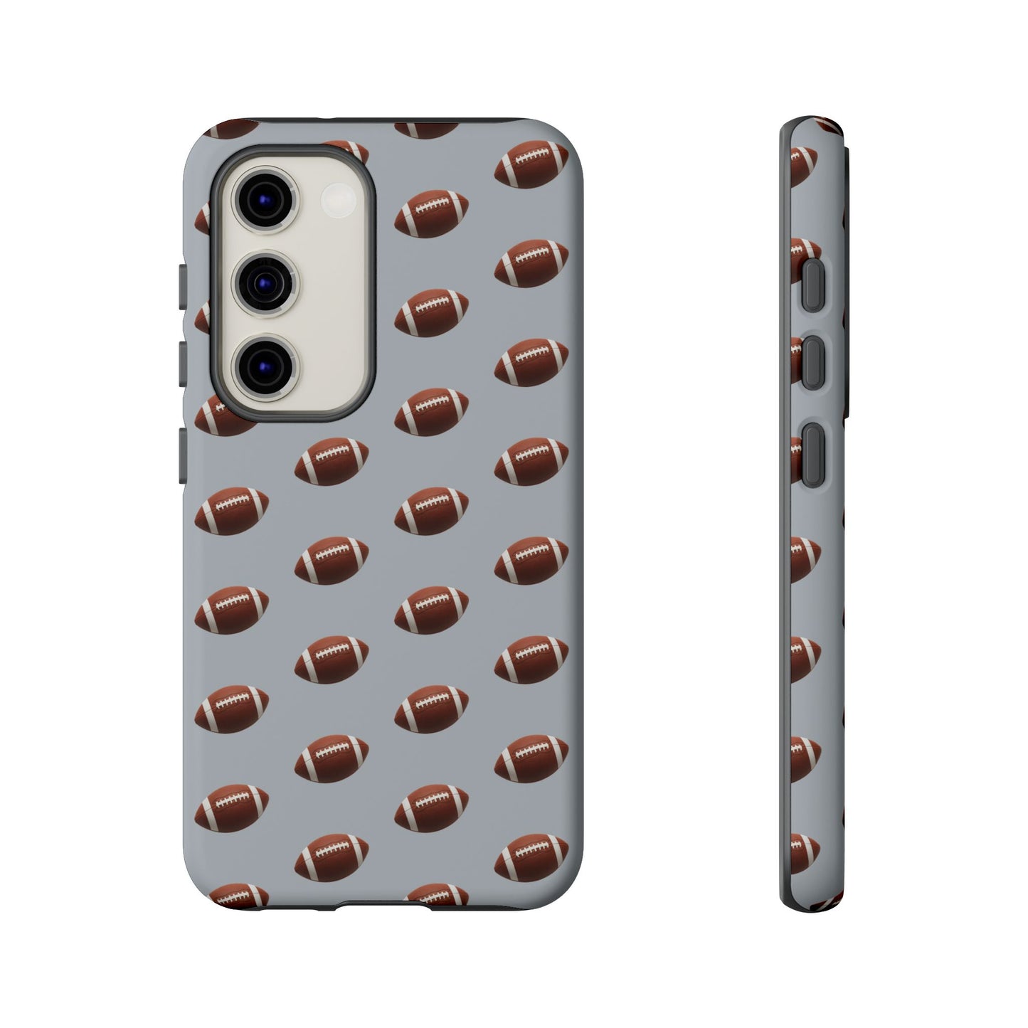 Football Phone Case Silver