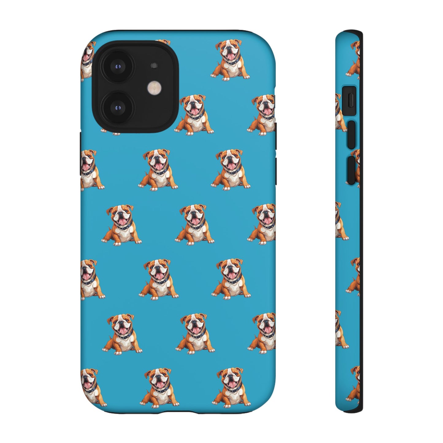 Bulldog Phone Case Turquoise