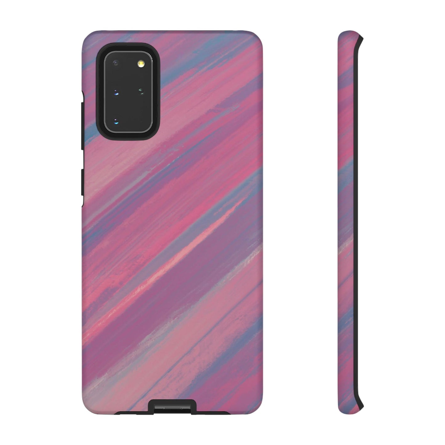 Striped Phone Case Pink