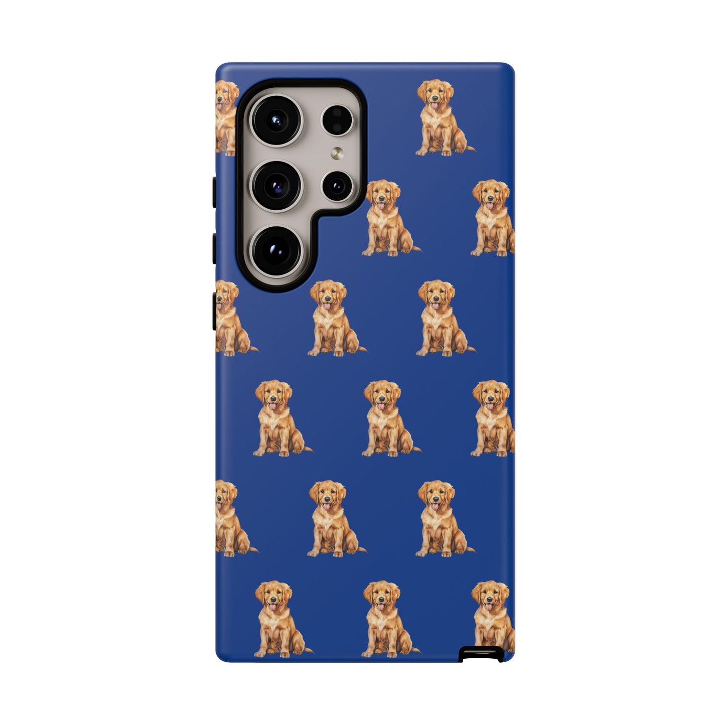 Golden Retriever Phone Case Blue