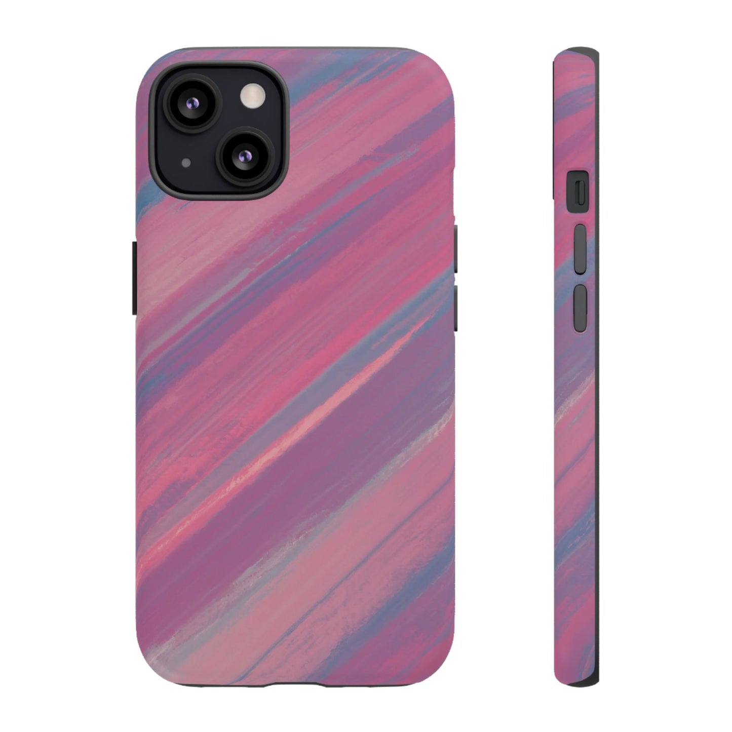 Striped Phone Case Pink