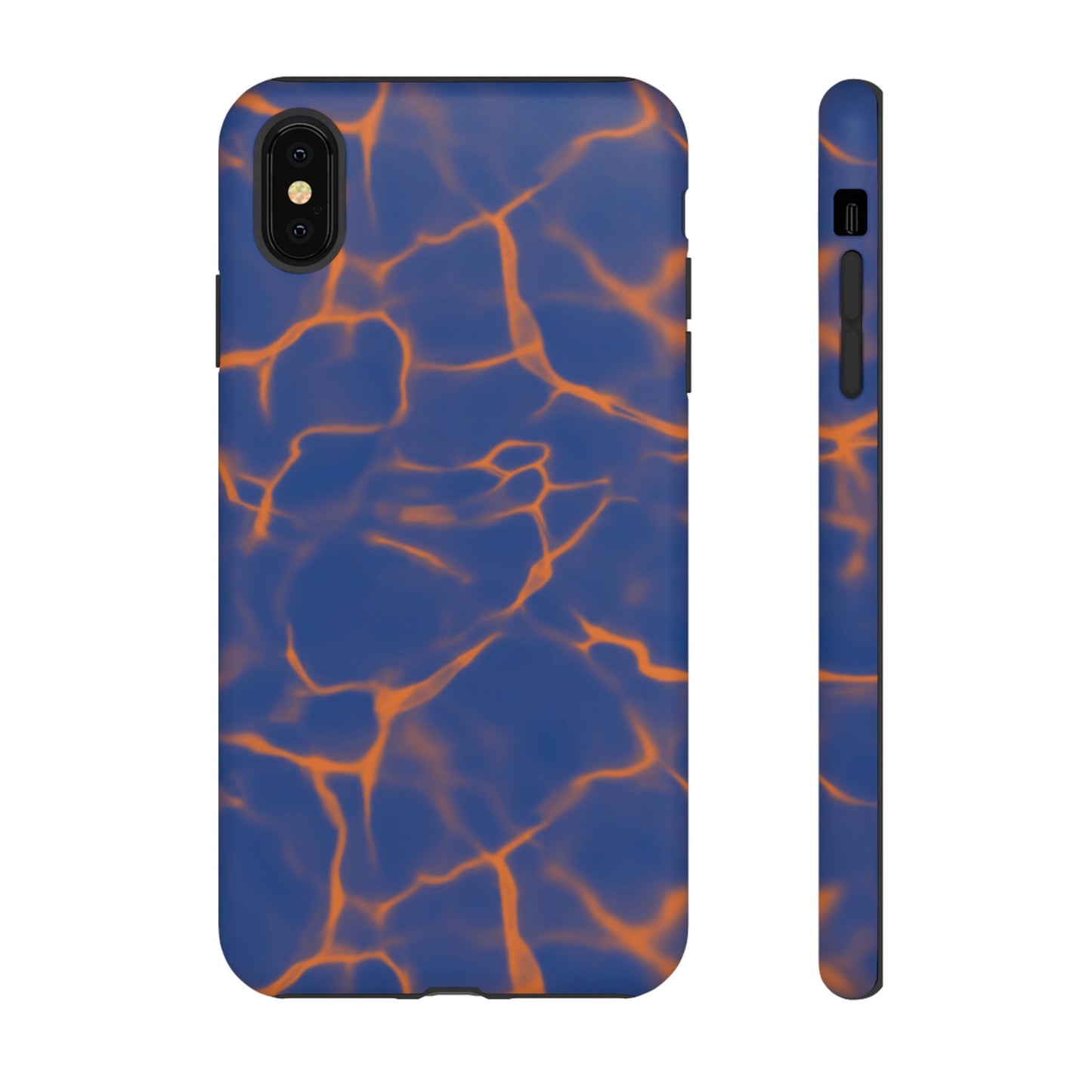 Marble Phone Case Blue Orange