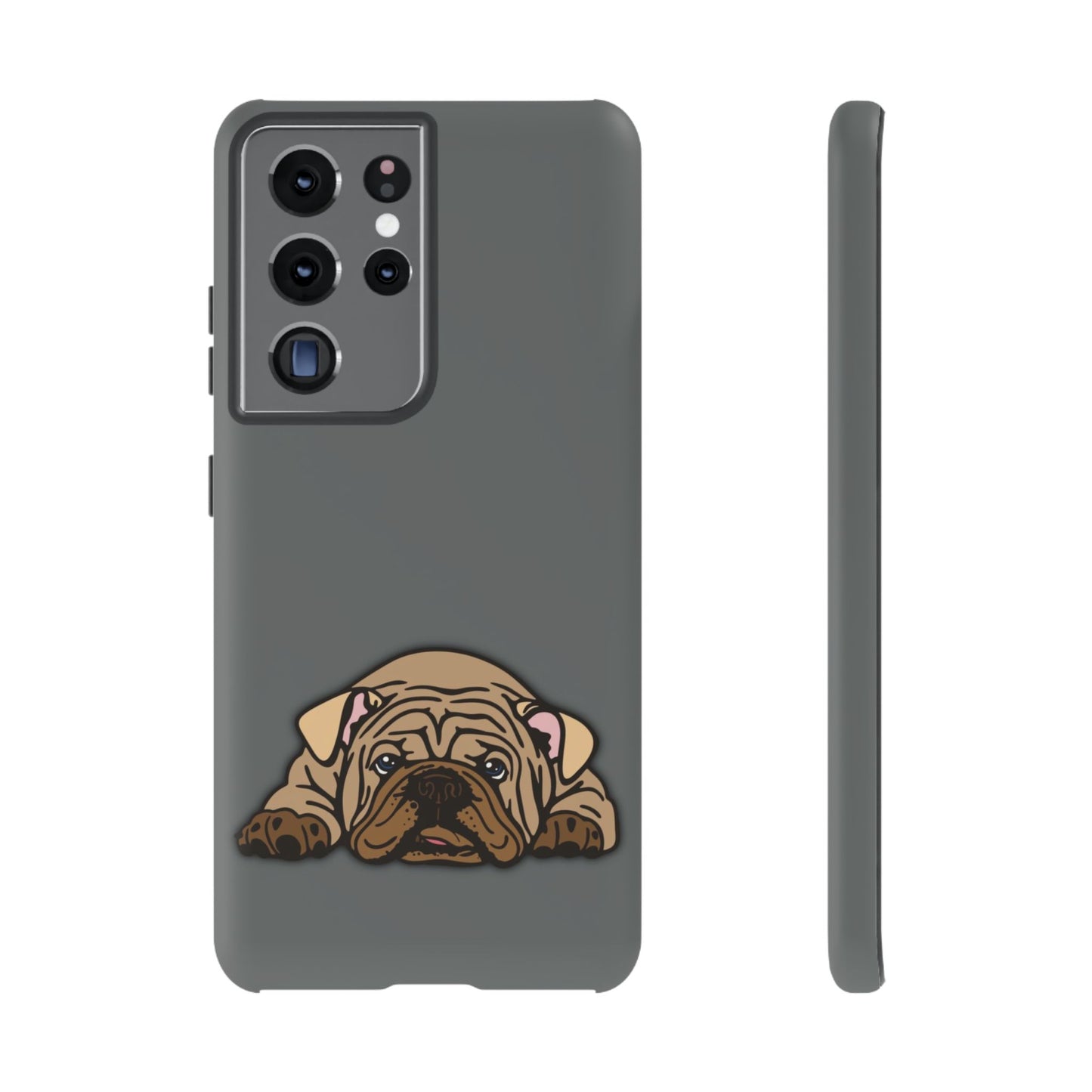 Bulldog Phone Case Gray