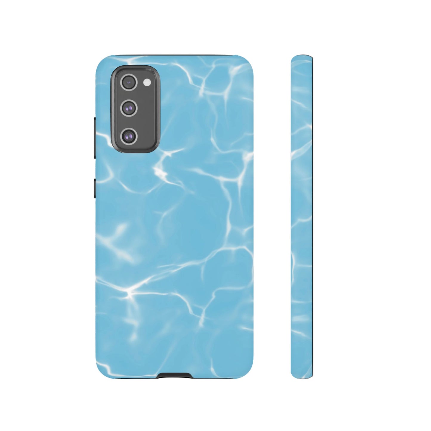 Marble Phone Case Light Blue