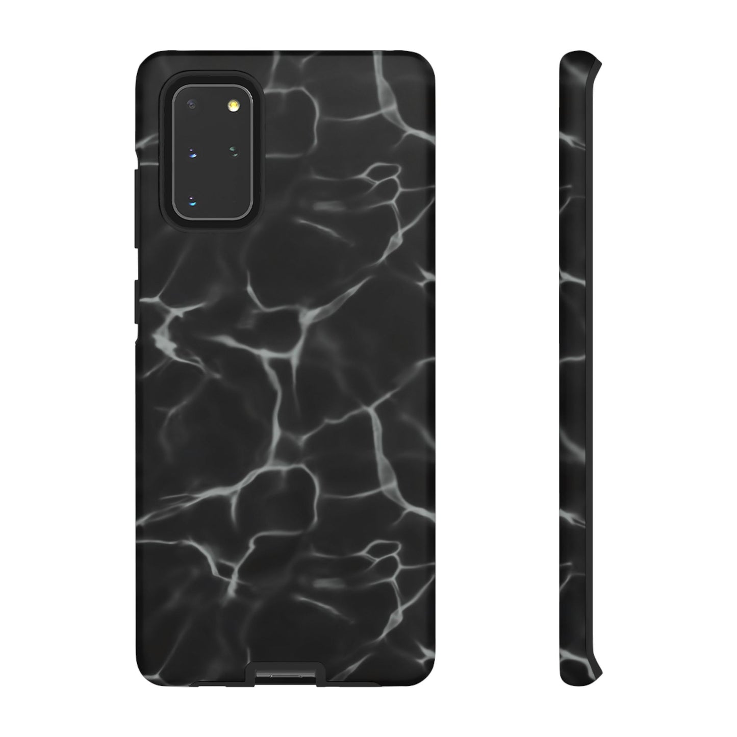 Marble Phone Case Black White